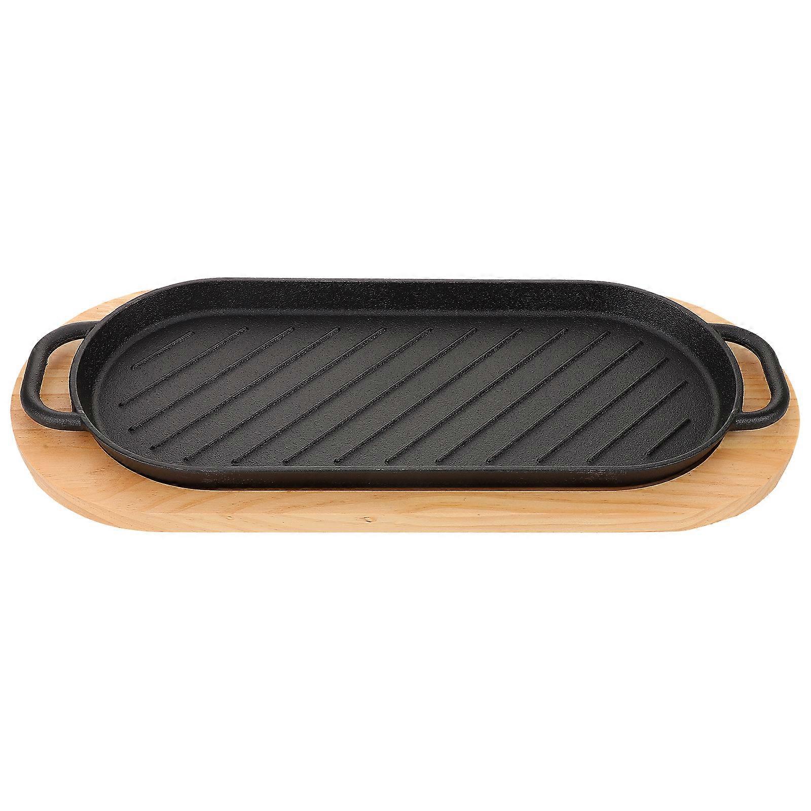 Steak Plate Cast Iron Cookware For Clubs Housewarming present 1Set
