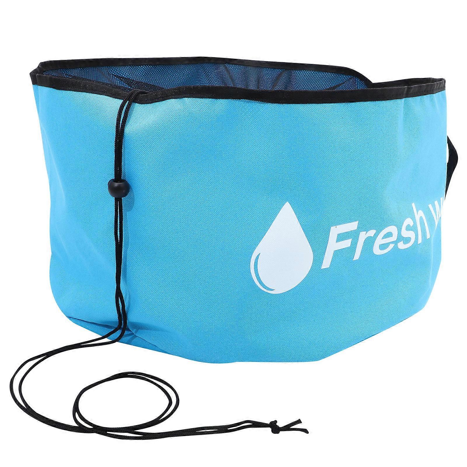 Oxford Cloth Storage Bag with Cord Organizer Pouch for RV Hoses and Cables – Prevents Tangles, Space Saving Design for Camping and Home Use – Blue