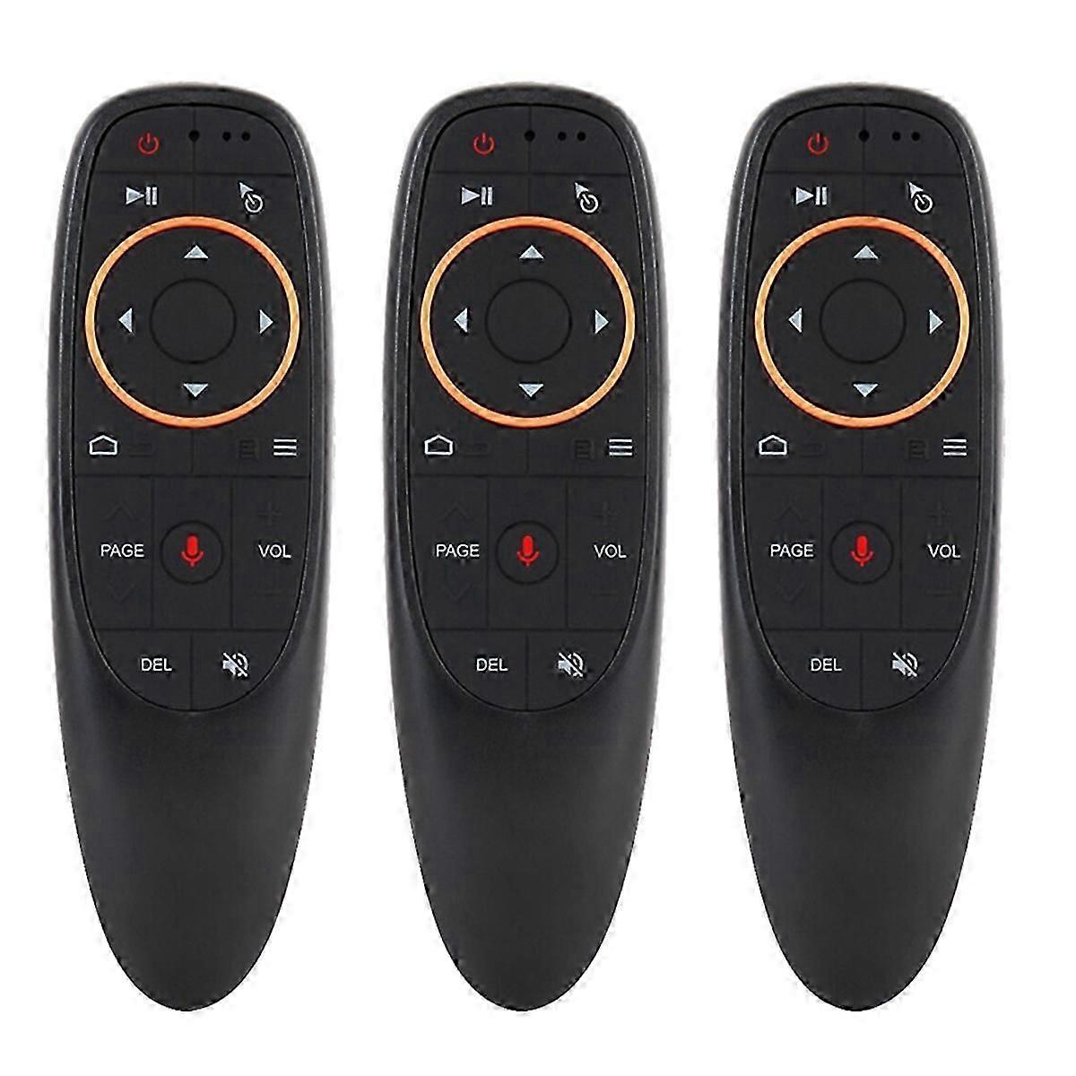 G10S 2.4G 3 Set Voice Air Flying Mouse Gyroscope IR Backlight TV Set