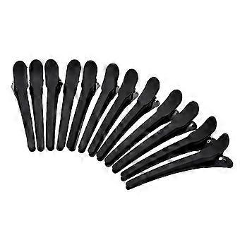 Plastic Hair Clips (12pcs) - Black Hair Claws Comb-Style Clips