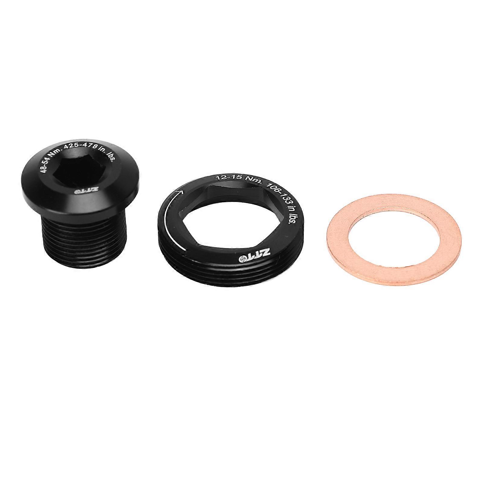 M15 M26 Aluminum Alloy Bicycle Bottom Bracket Bolt, Hexagon Crank Arm Fixing Bolt for Maintenance