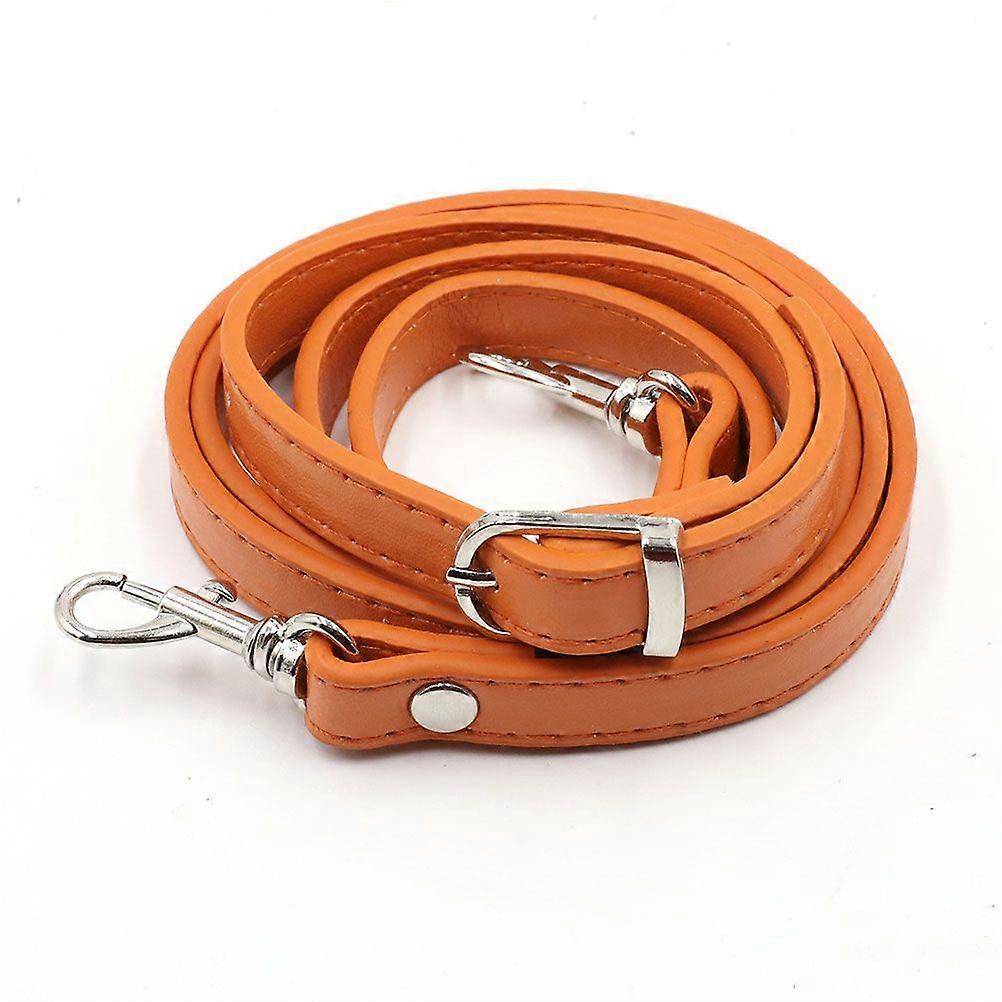 120 cm handtag i PU-konstläder, justerbart axelband, utbytbart axelband, gör-det-själv-axelremsbälte för kvinnor, damer, gör-det-själv-väska (orange)