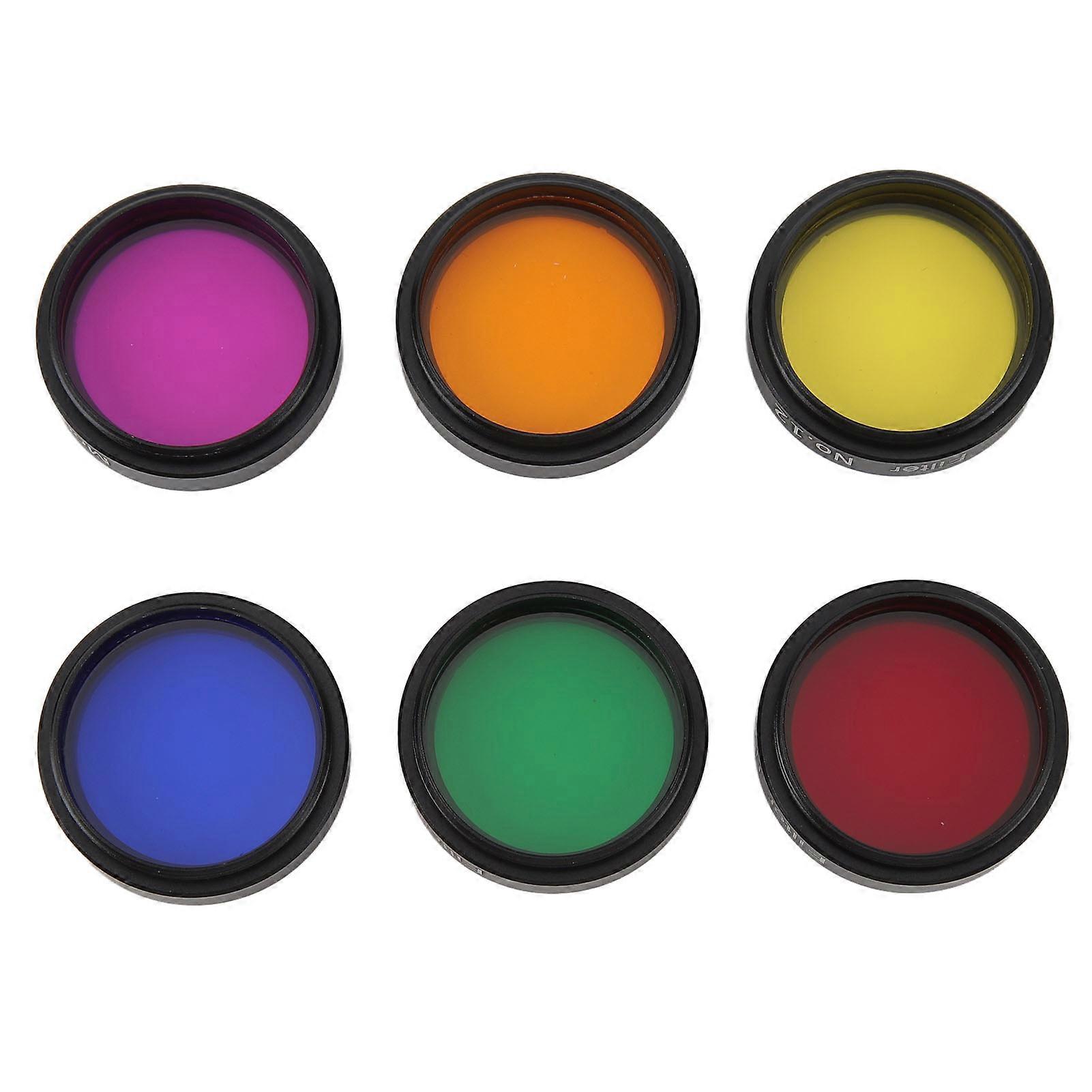 Telescope Filters 6 in 1 1.25in Compatibility Telescope Moon Filter for 1.25 Inch Telescope 