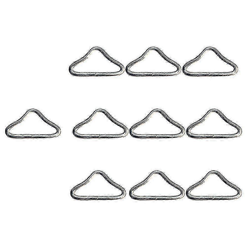 20 Pack Durable Metal V-Rings for Trampoline Webbing, Bag Straps, and Handbag Hardware Connection Use