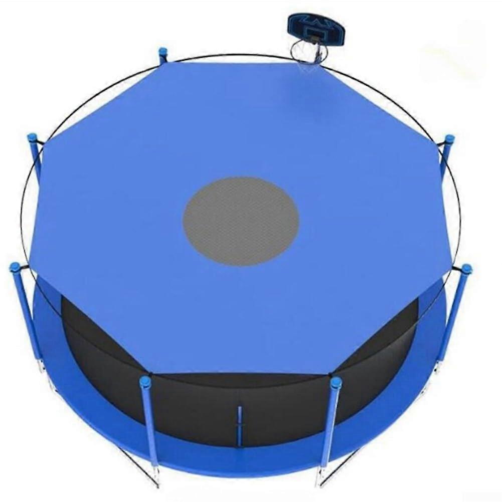 Portable cover with ropes for tying, easy installation for trampoline canopies (4.8m 12 poles) 16 feet12 poles