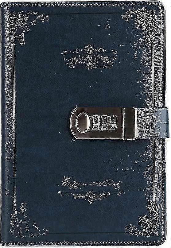 Digital Password Journal With Lock Retro Privacy Diary With Combination Lock Lea