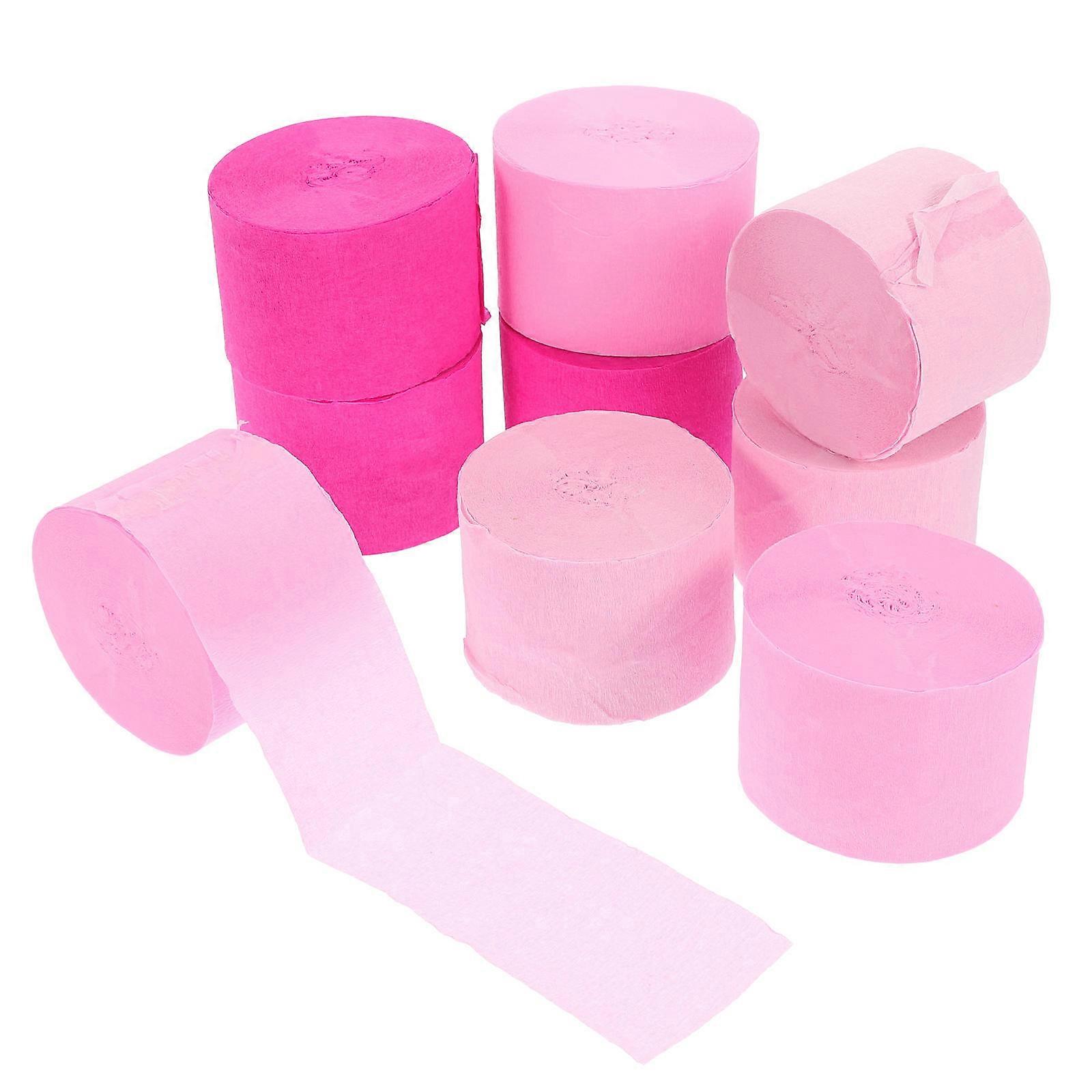 Decorative Paper Streamers Rolls Multi-Function Supply For Special Occasions 9Rolls