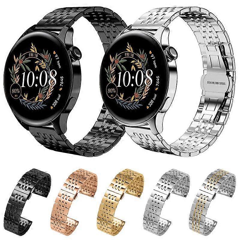 xDfind Seven-bead Solid Stainless Steel Watch Band