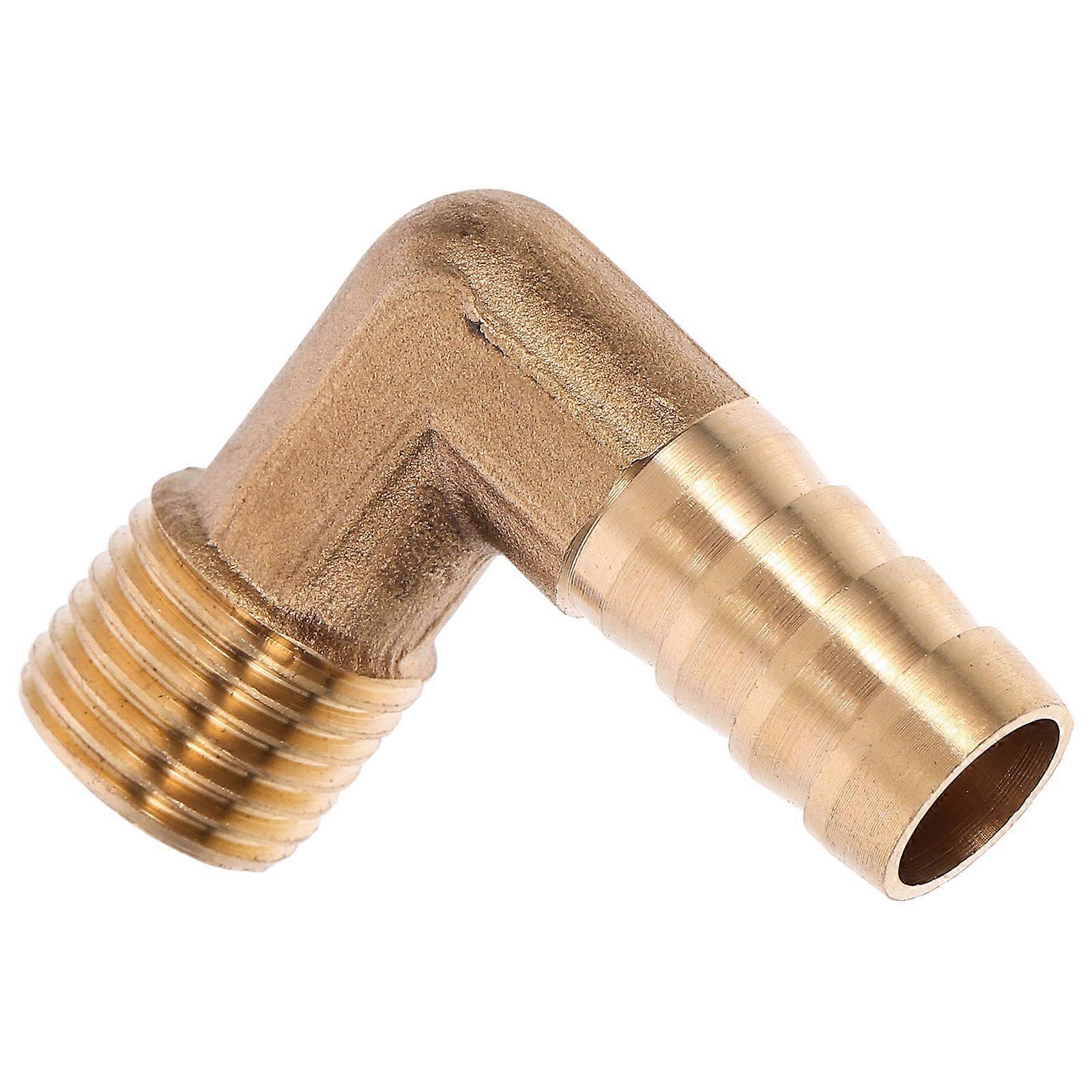 Elbow Barb Fitting Copper Pipe Fitting Plumbing Industrial Use 1.26X1.06X0.51IN Tight Seal 1Pcs