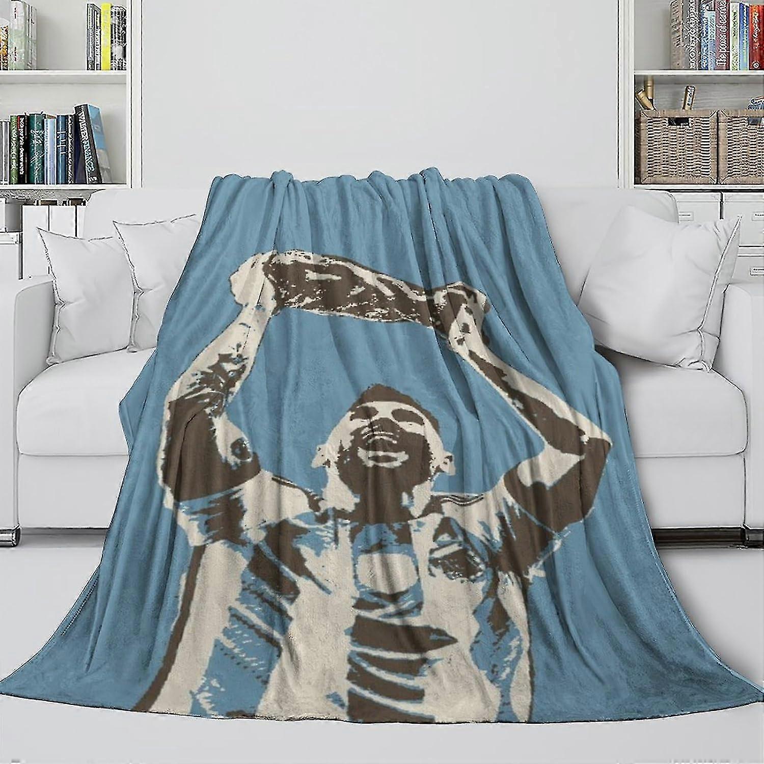 Soft Fuzzy Blanket - 3D Printed Football Blanket for Kids and Adults - Fleece Throws for Bed, Sofa, Office, Crib - Suitable for Christmas an