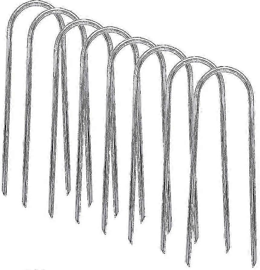 Heavy Duty U Type Wind Stakes with Sharp Ends for Trampolines - Galvanized Steel Ground Anchor