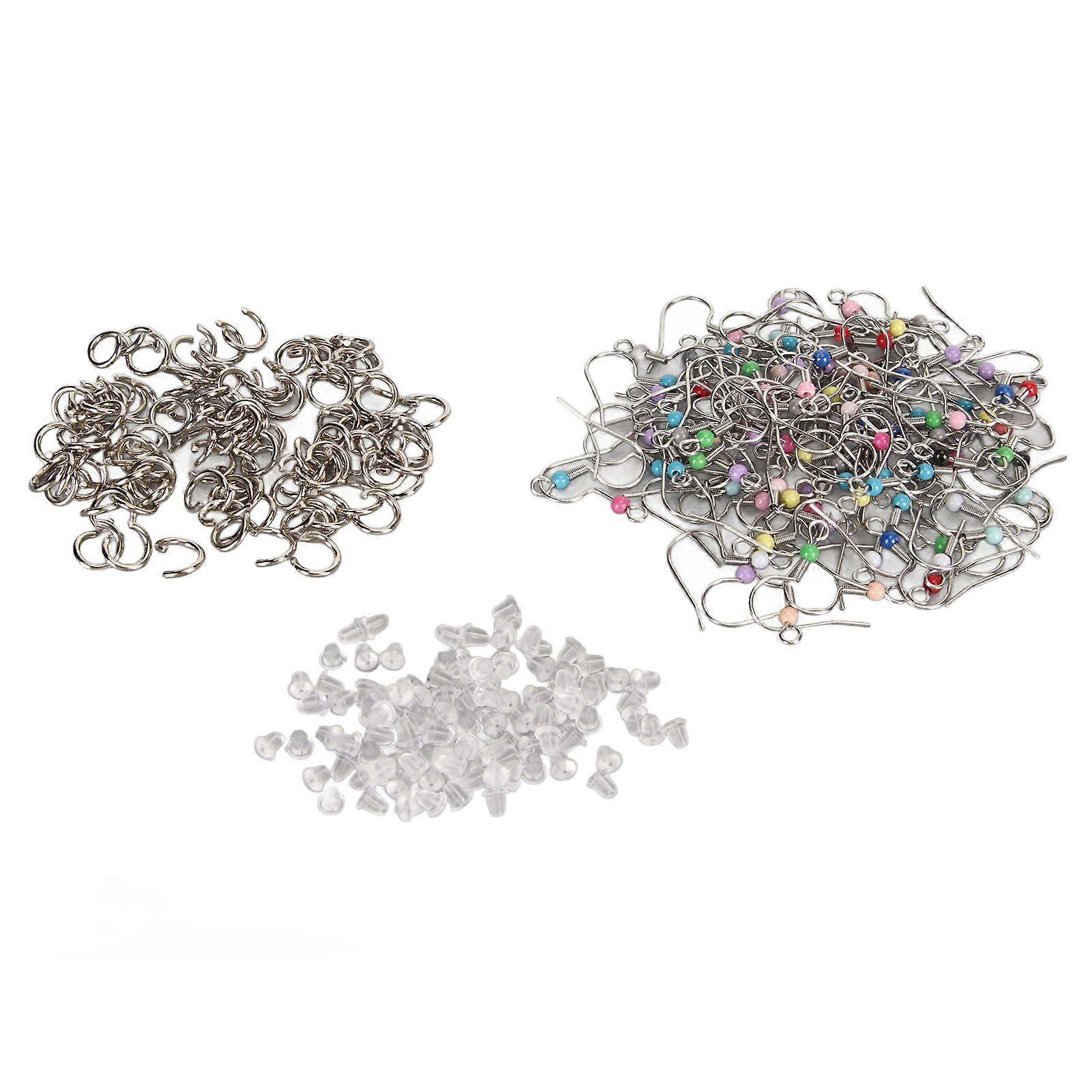 2025 Τελευταίο μοντέλο 300pcs σκουλαρίκια Hooks Kit ανοξείδωτο χάλυβα μικτά χρώματα