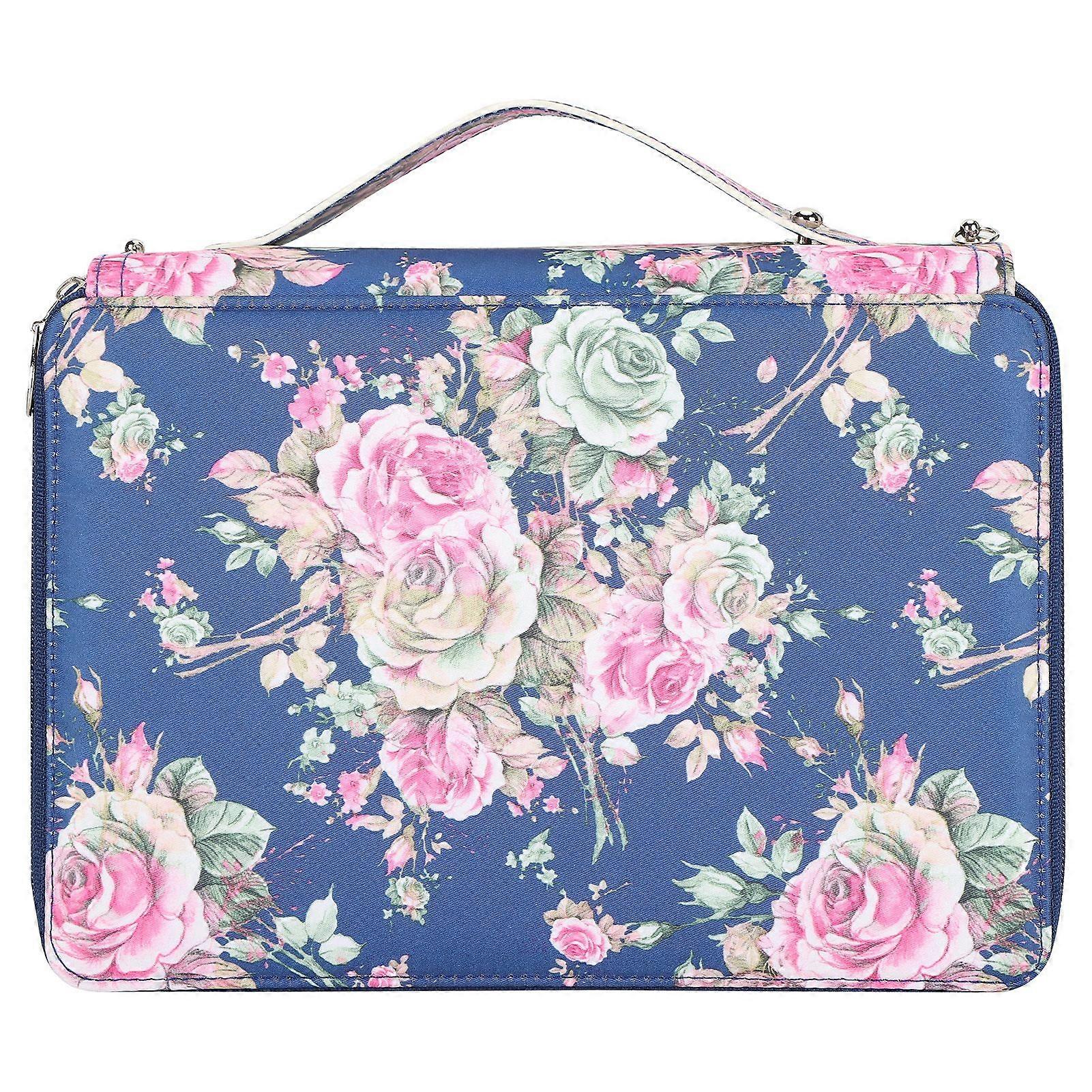 2025 Latest Model  Pencil Case Rose Printed Multi Layer Zipper 252 Slots