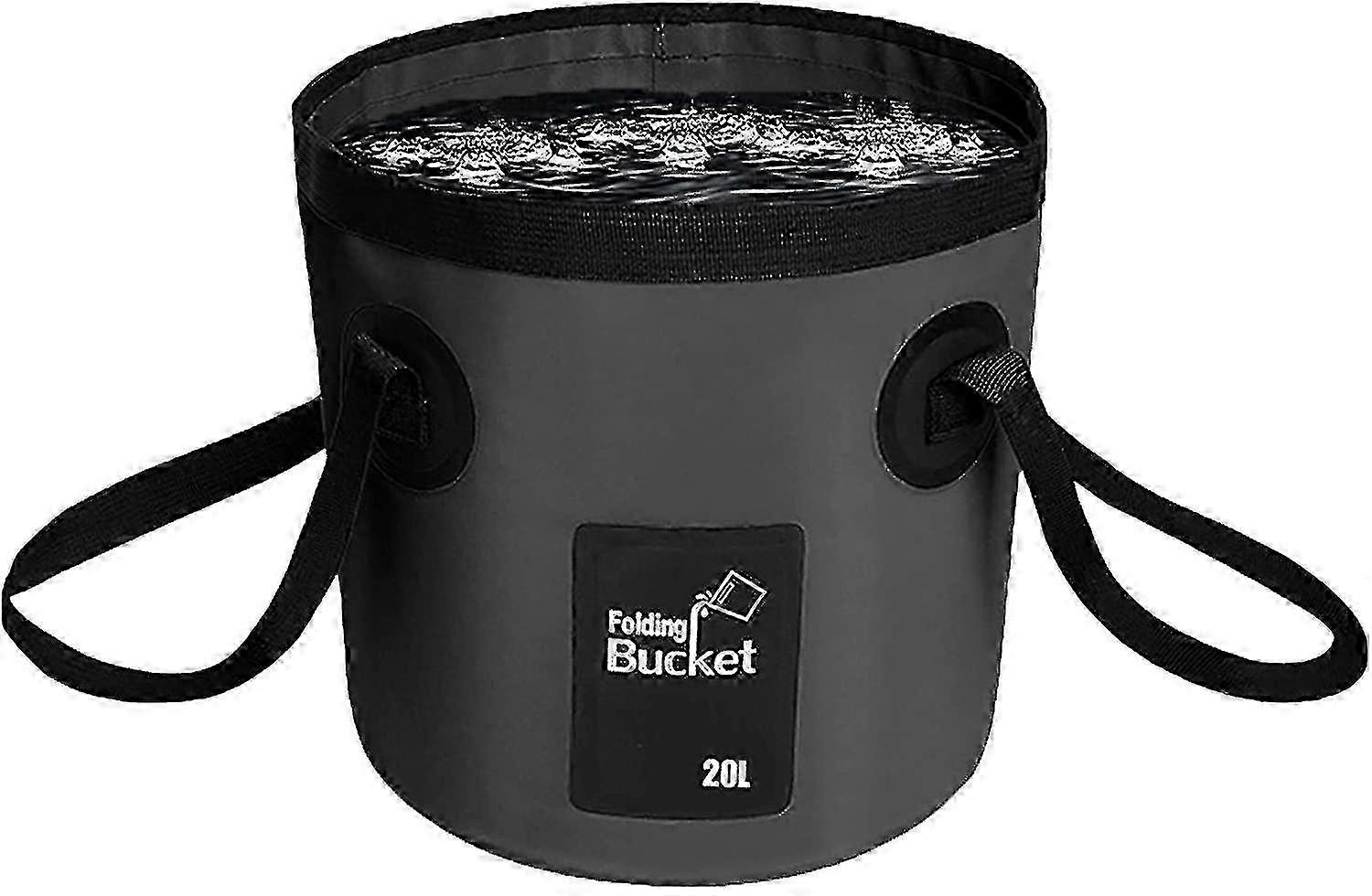 Space-saving 20L Folding Water Storage Container for Camping and Outdoor Use