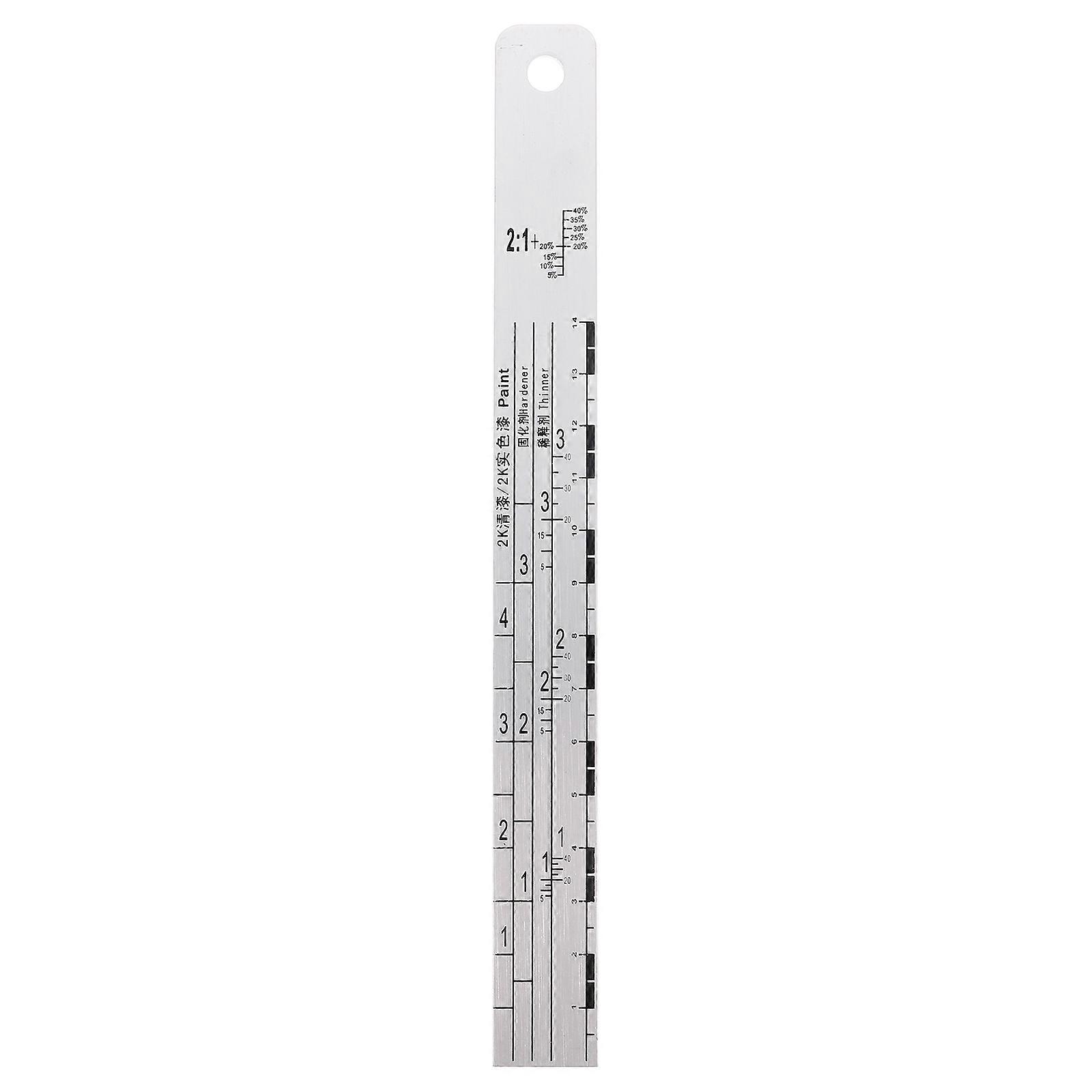 Measuring Scale Ruler Machinist Ruler Professional Machinist Use Stainless Steel Stirring 1Set