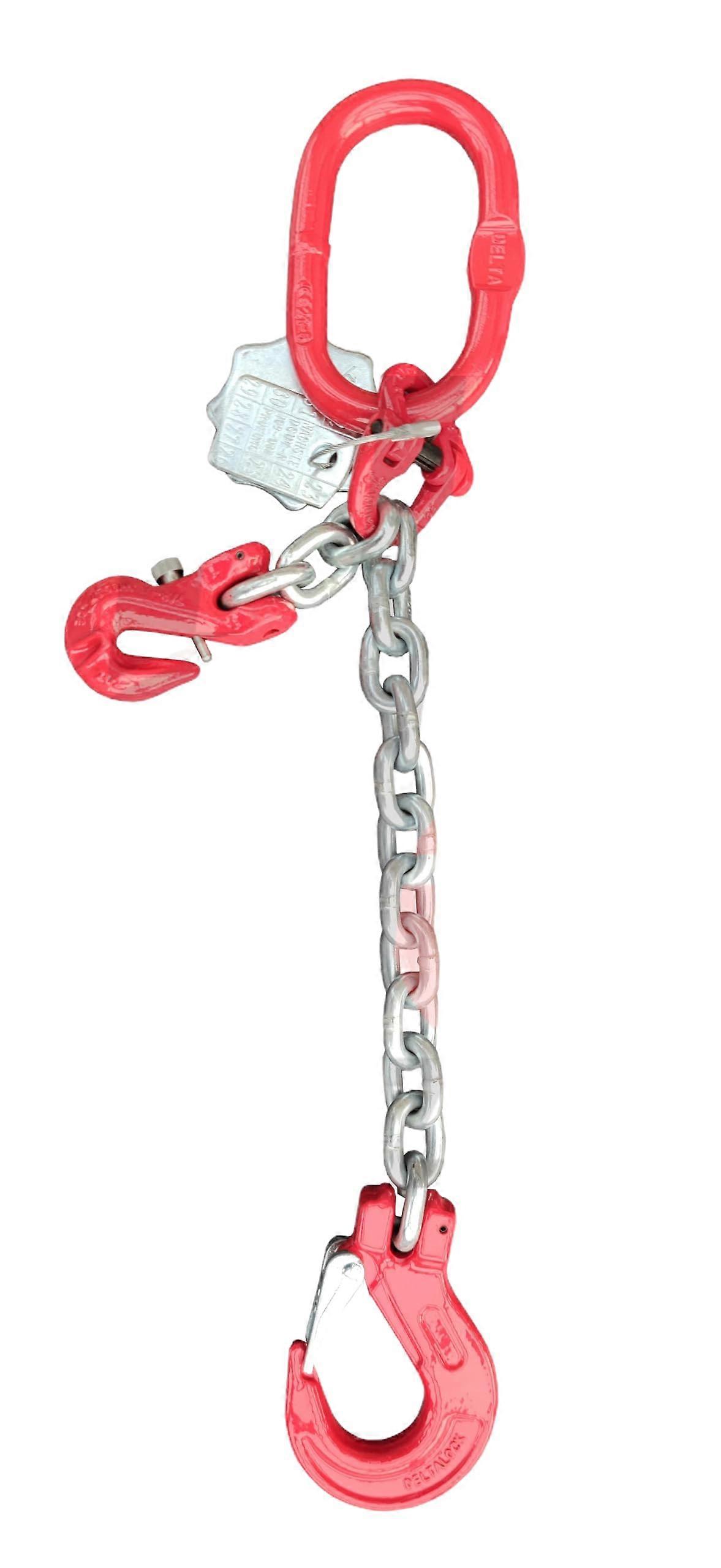 Chain hanger, 8 mm, EN 8184, strength galvanised chain, 2 t, EN 16772
