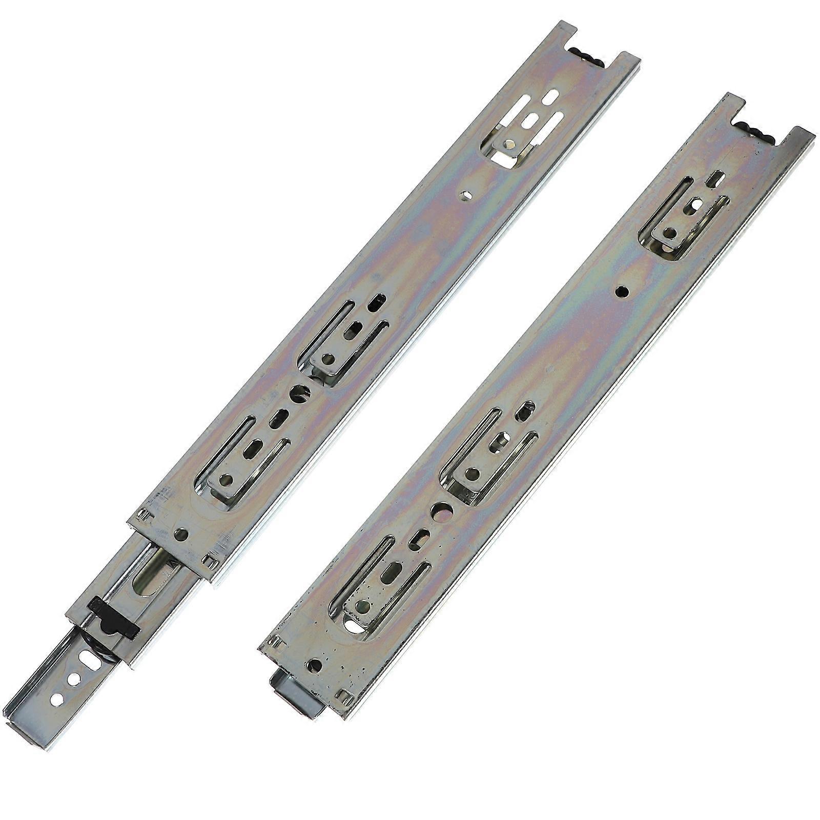 Cabinet Rails Bottom Mount Drawer Rails Smooth Sliding Noiseless Operation 30.3x4.3cm 2Pcs