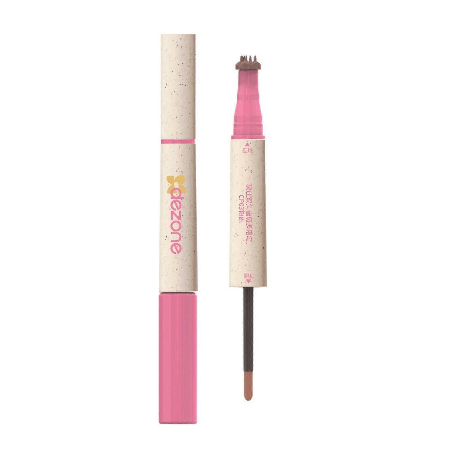 Freckle Blush Makeup Pencil, 2 in 1 Lifelike Liquid Freckle Pen Quick-Dry, Cream Liquid Blush for Cheeks Face Makeup