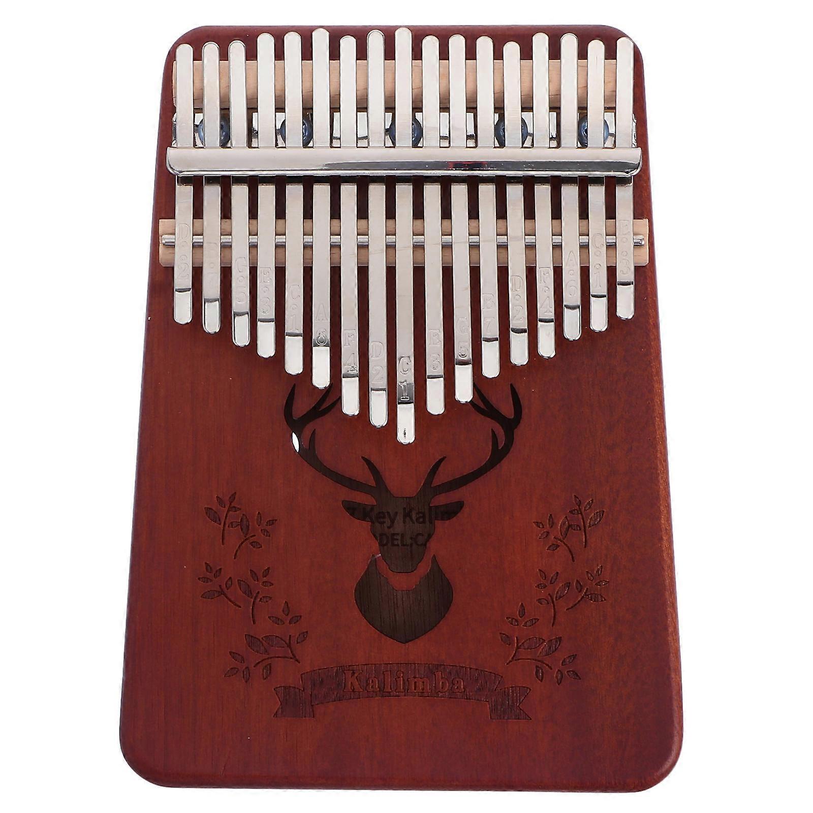 Solid Thumb Piano Portable Kalimba Beginner Musical Instrument for Easy Learning Entertainment Performance Relaxation Gift for Music Lovers