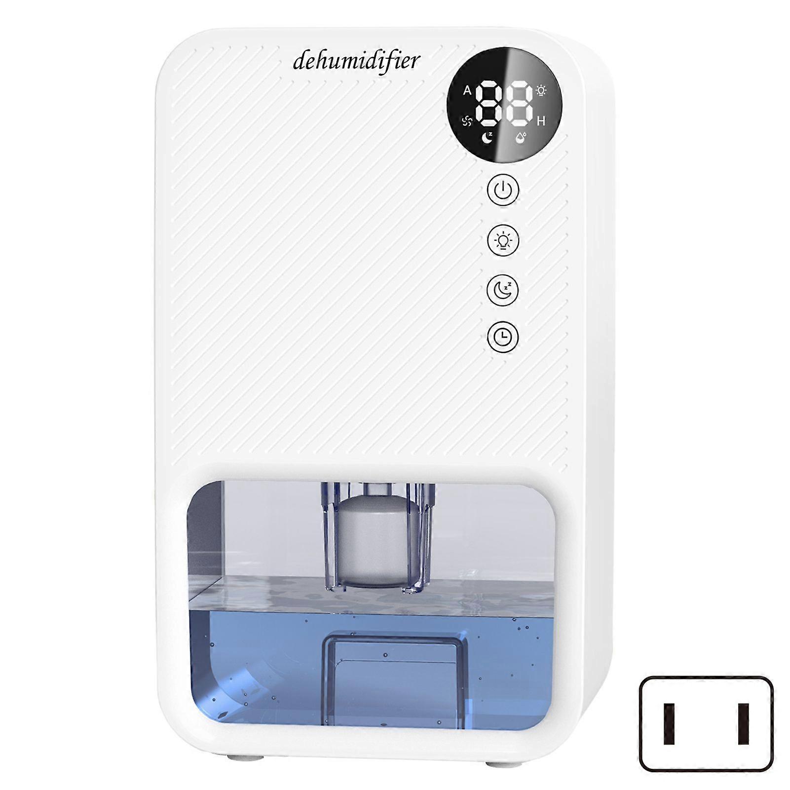 1100ml Quiet Portable Electric Dehumidifier - Large Water Tank, Low Noise, Energy-Efficient with 7 LED Colors for Small Rooms & Home Use