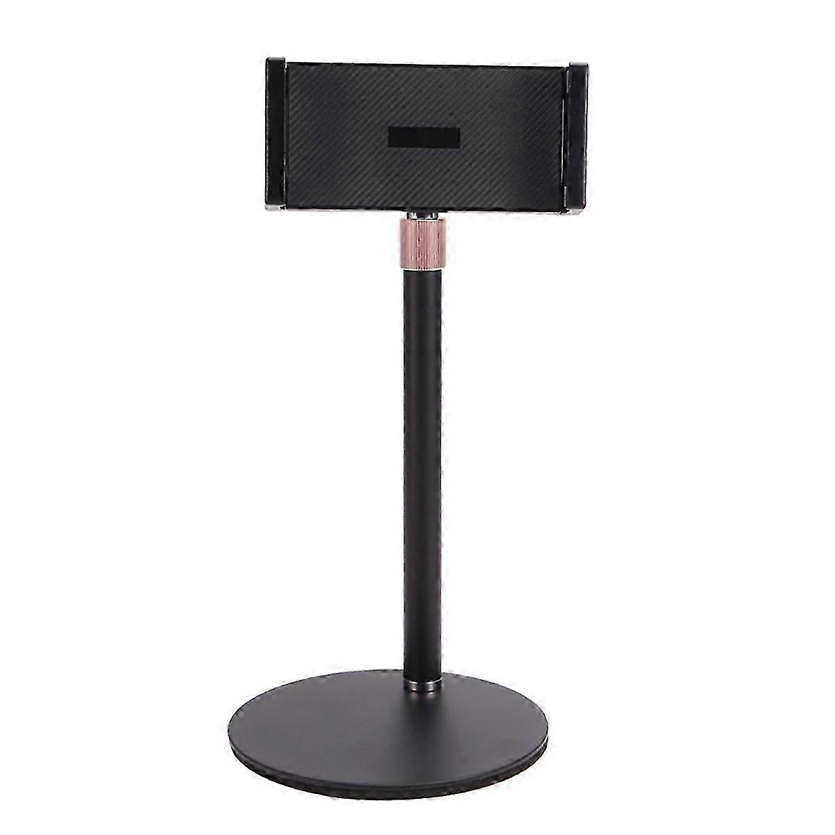 Adjustable Monitor Stand Portable Tablet Holder Up to 25Cm Standing Tablet Bracket Desk Mount--Black