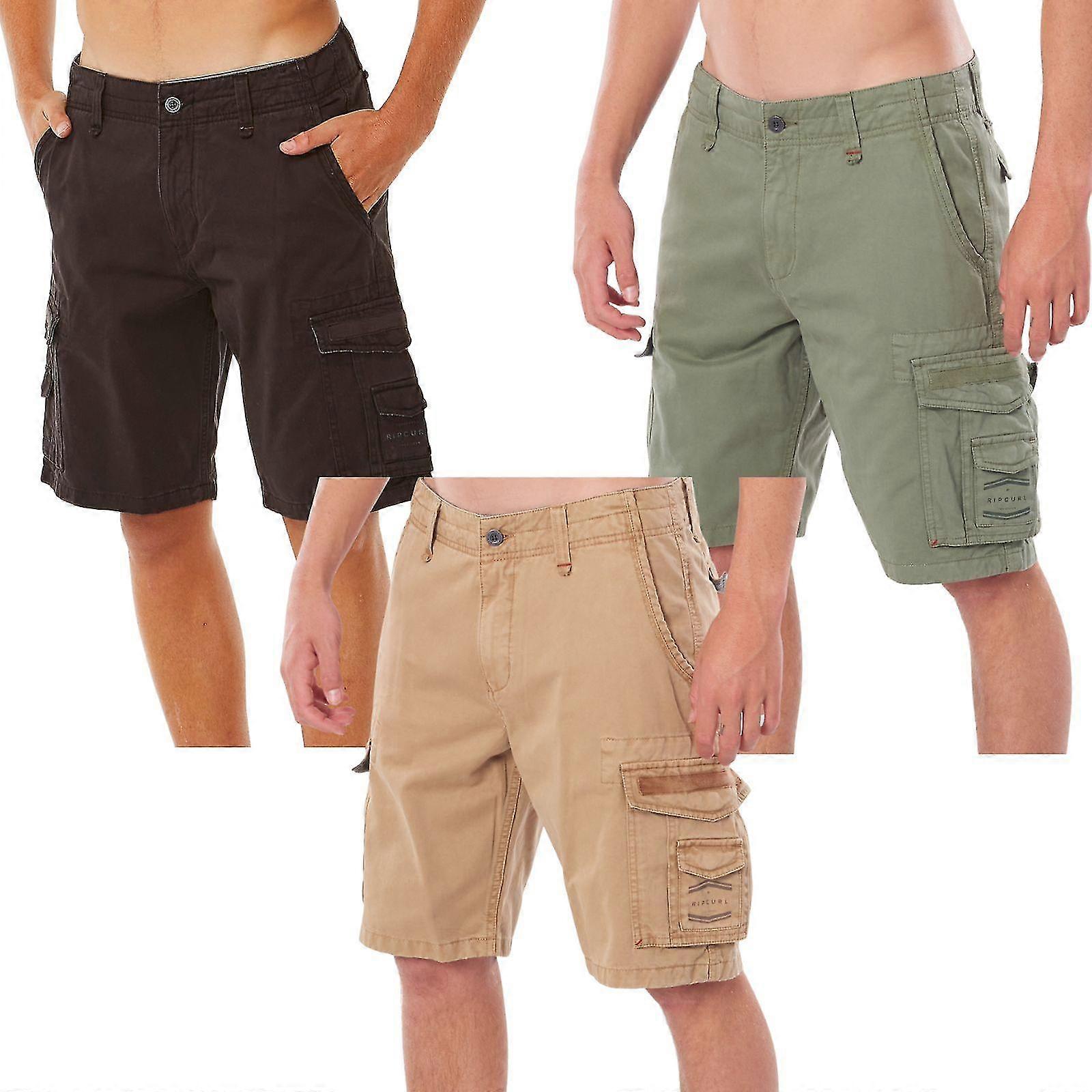 Mens Classic Surf Trail Multiple Pocket Bottoms Cargo Shorts -A