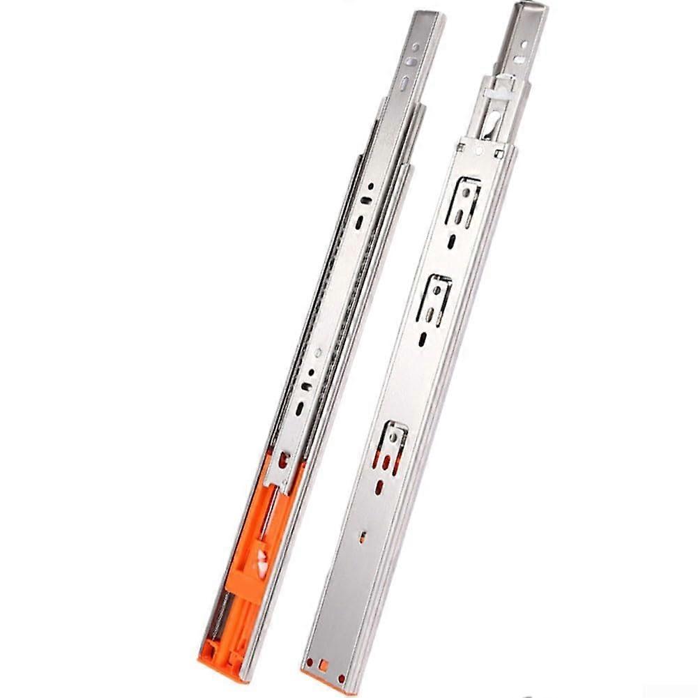 "304 Stainless Steel Drawer Slides - Smooth and Quiet Operation, 250mm Length, Heavy-Duty Narrow Profile"