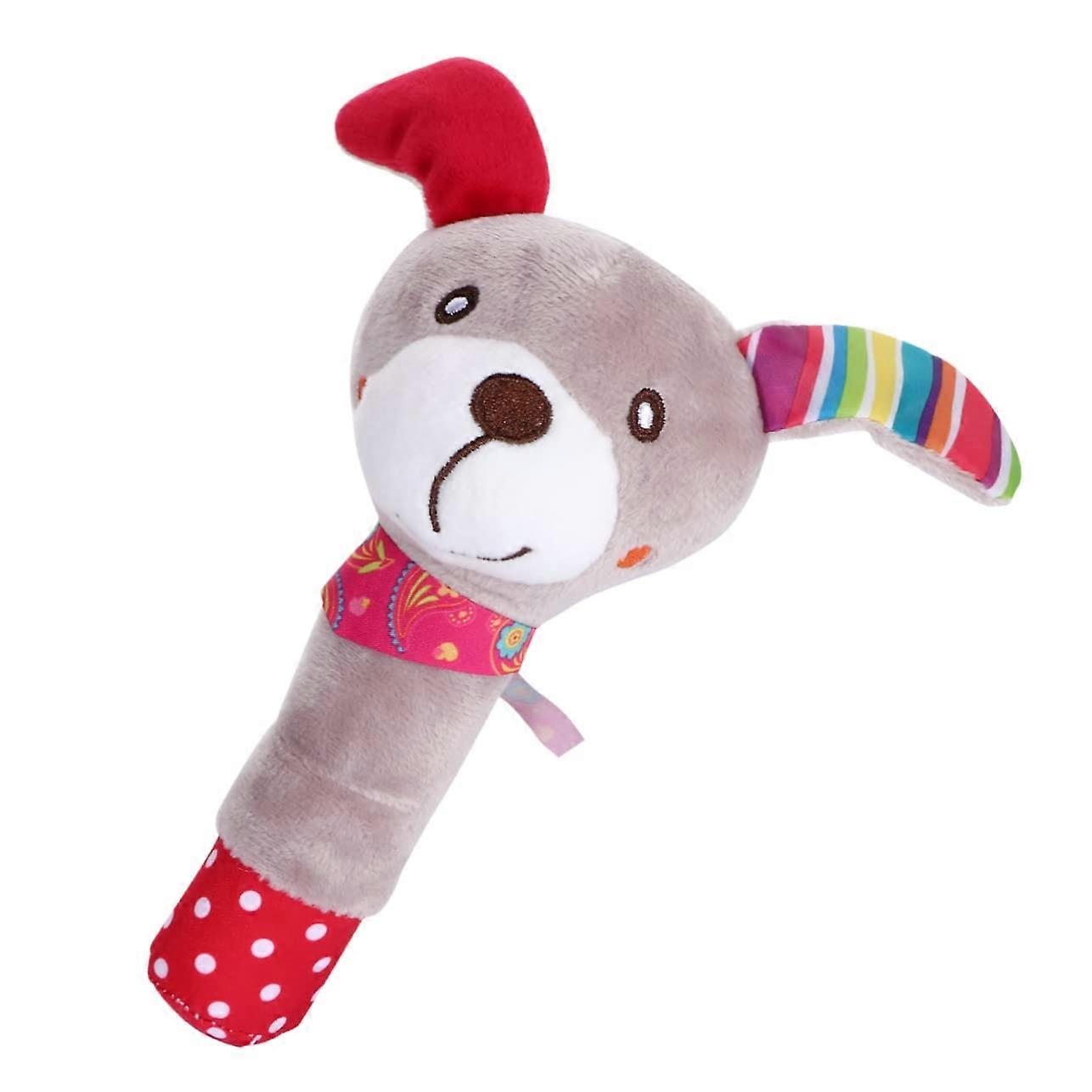 1 piece Handheld Toy for Toddlers with Sounds Cute Dog Design for Early Development Portable with Hanging Rings