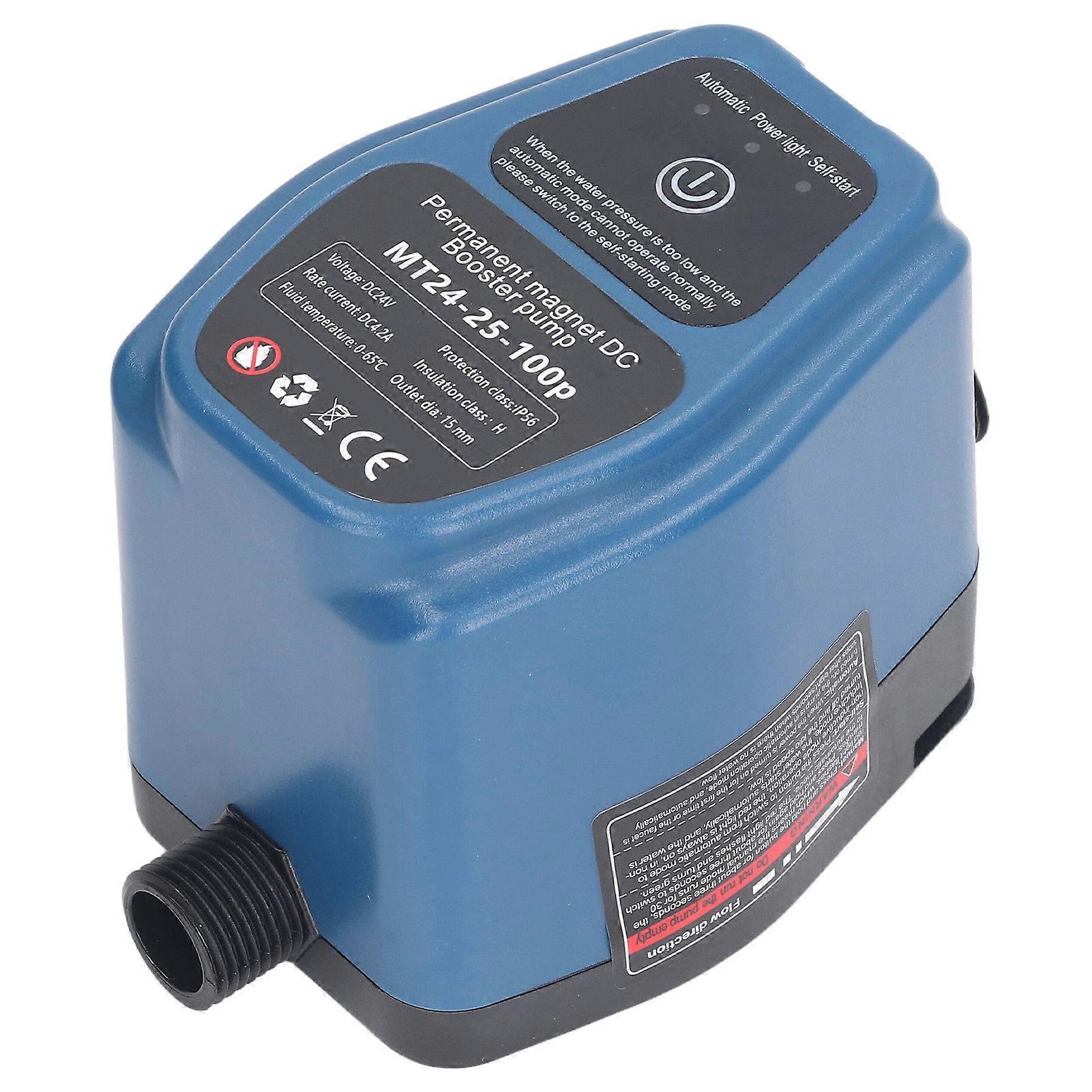 Wasserdruckerhöhungspumpe 100W 24V 25L IP56 Intelligente Sensorik Automatische Duscherhöhungspumpe 100-240V US-Stecker 