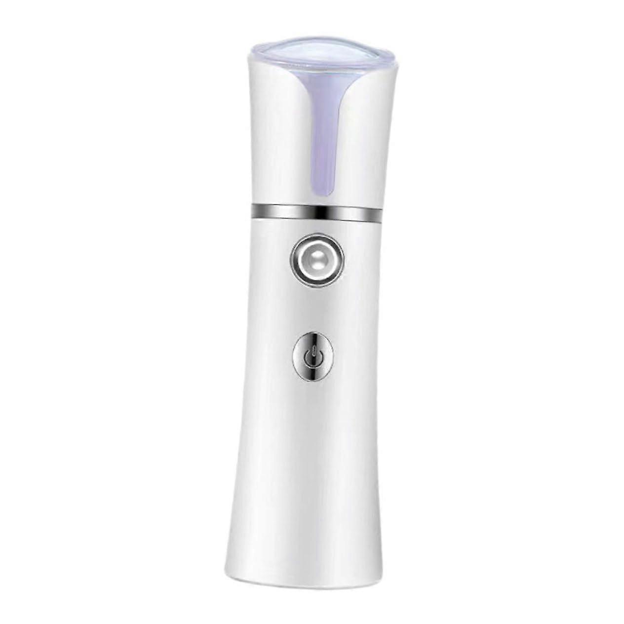 Face Humidifier White Portable Handheld Facial Humidifier Spray Face Steamer Compact Personal Humidifier