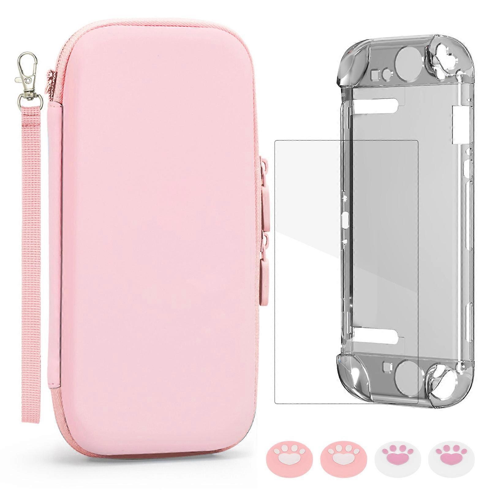 Comprehensive Console Care Package Organizers Case Toughened Glass Protector Enhances Joystick Caps Collection for NSW2 Multicolor