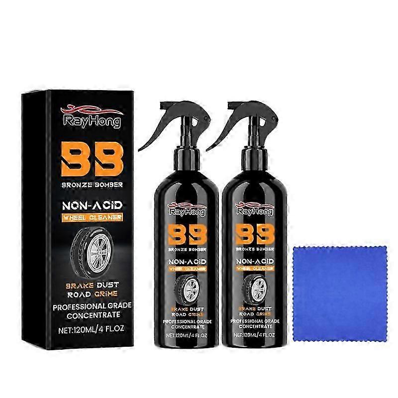 120ML syrefri hjulrens for lastebil og bil tøff hjulrengjøring 2 stk
