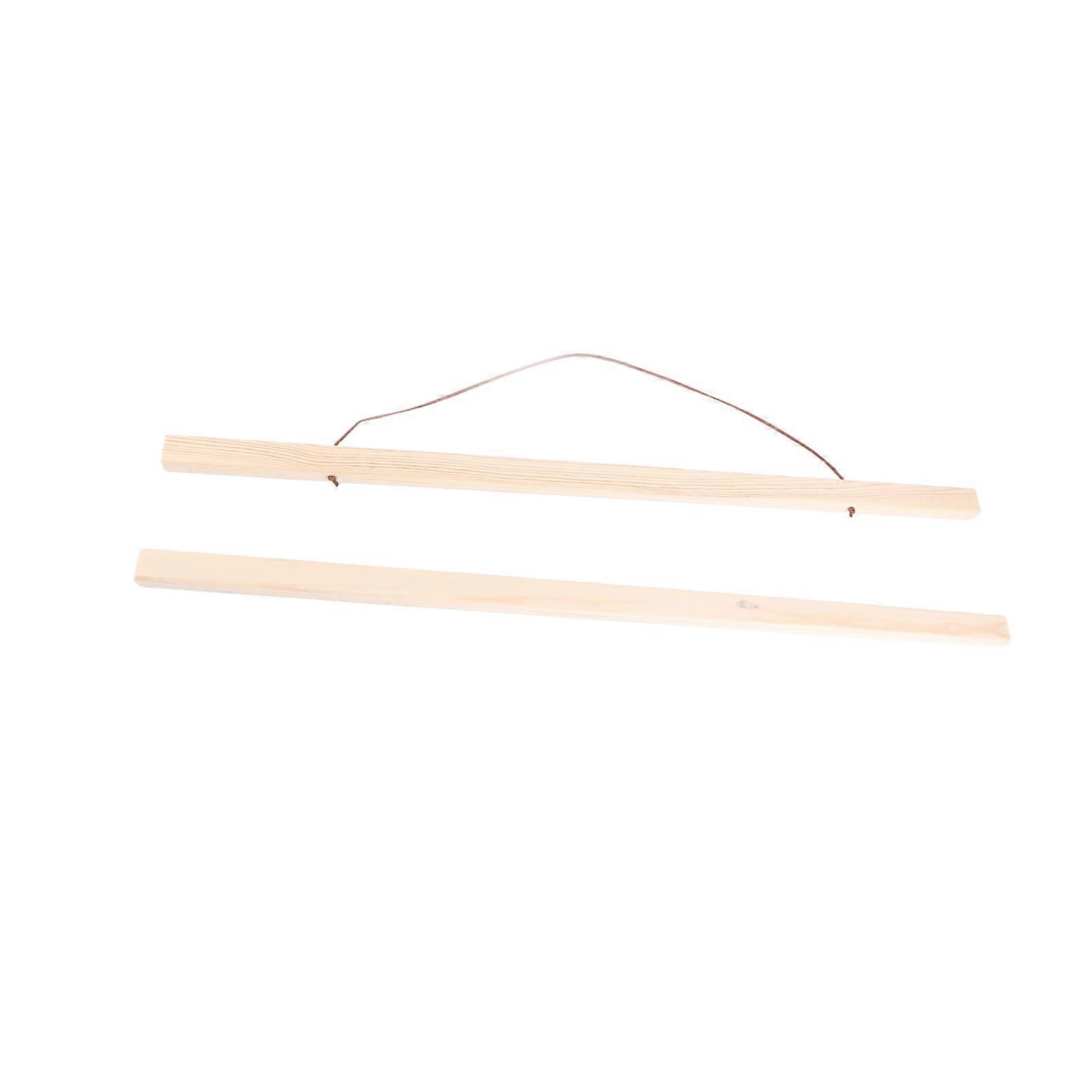 Magnetic Wood Poster Frame Hanger Strong Magnetic Force Smoother Edges Length 61cm Wood Poster Frame for Prints Maps