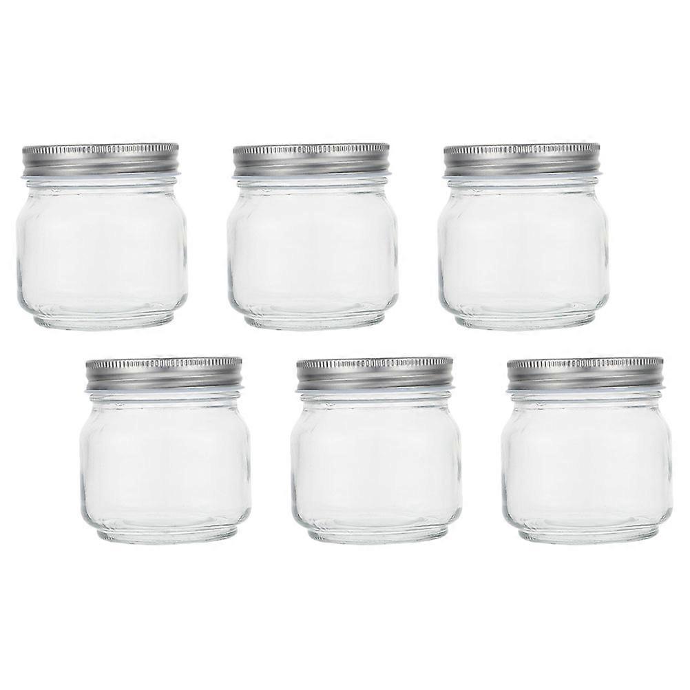 Honey Pots Spice Dispensers Party Transparent Sealable 250ml Food Storage 6Pcs