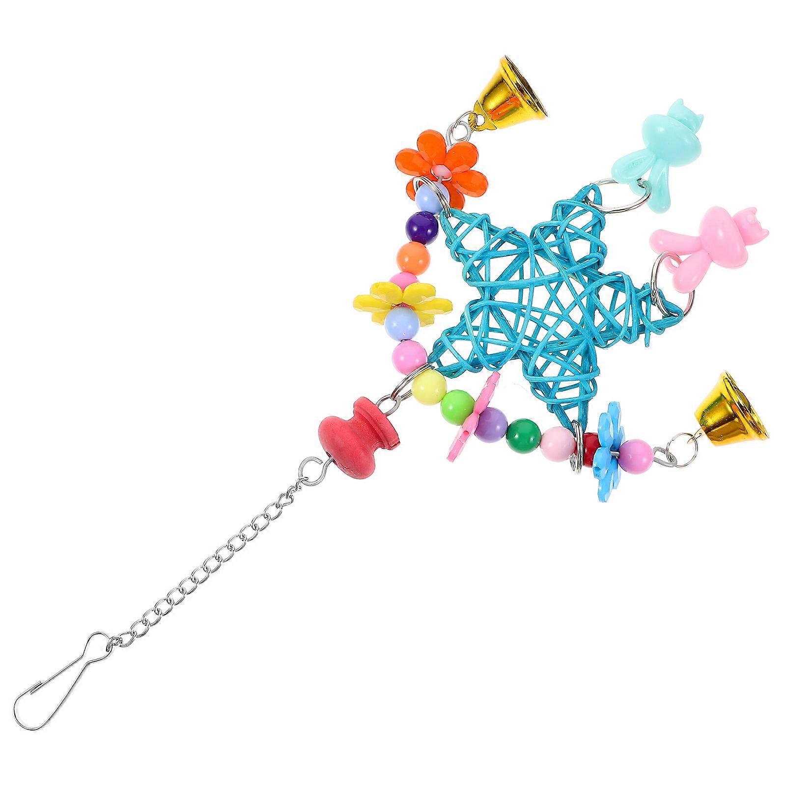 Parrot Bells Chew Toy Random Color Molar Plaything 1Set