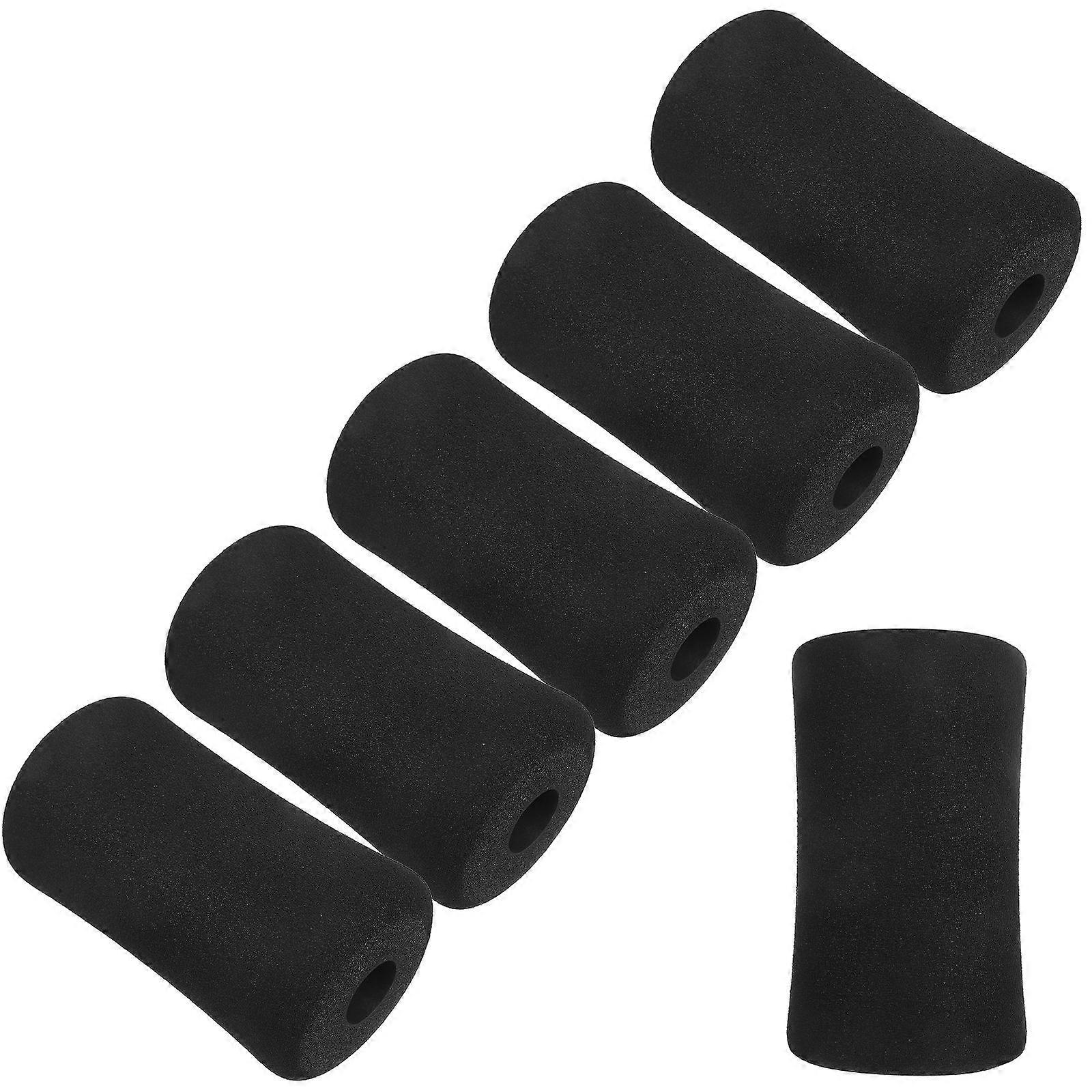 Black Sponge Pads for Gym Exercise Equipment Leg Extension Machine Covers Foot Foam Pads 6Pcs