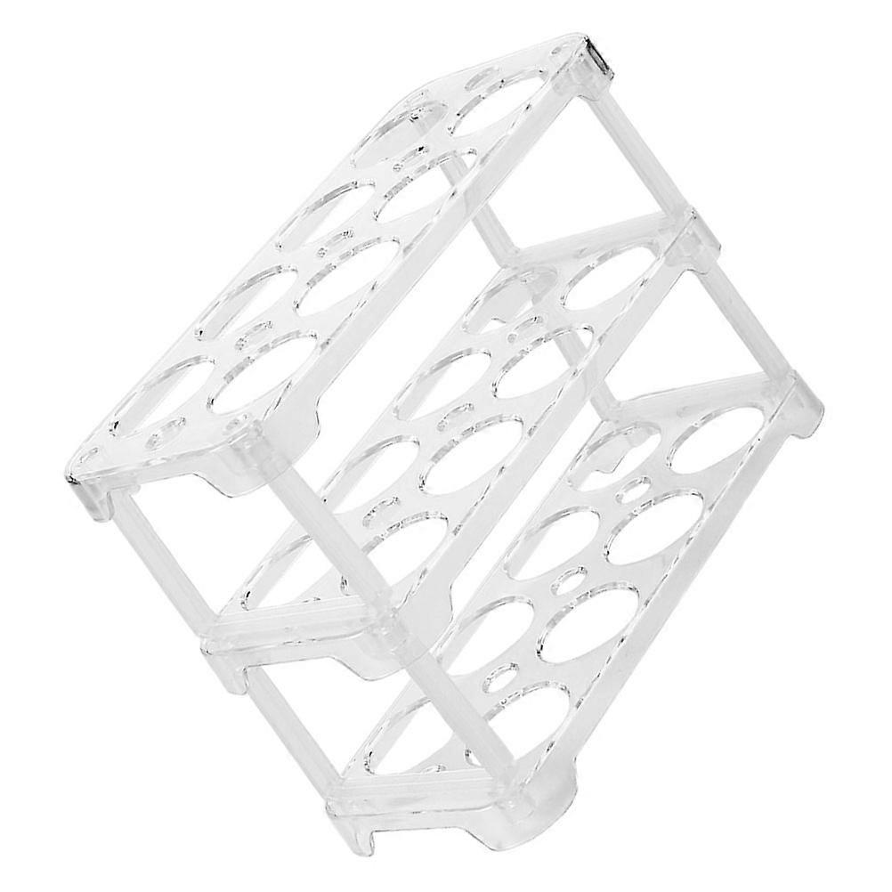 White Plastic Egg Storage Rack for Kitchen Fridge Use Durable Safe Reliable Preservation Box