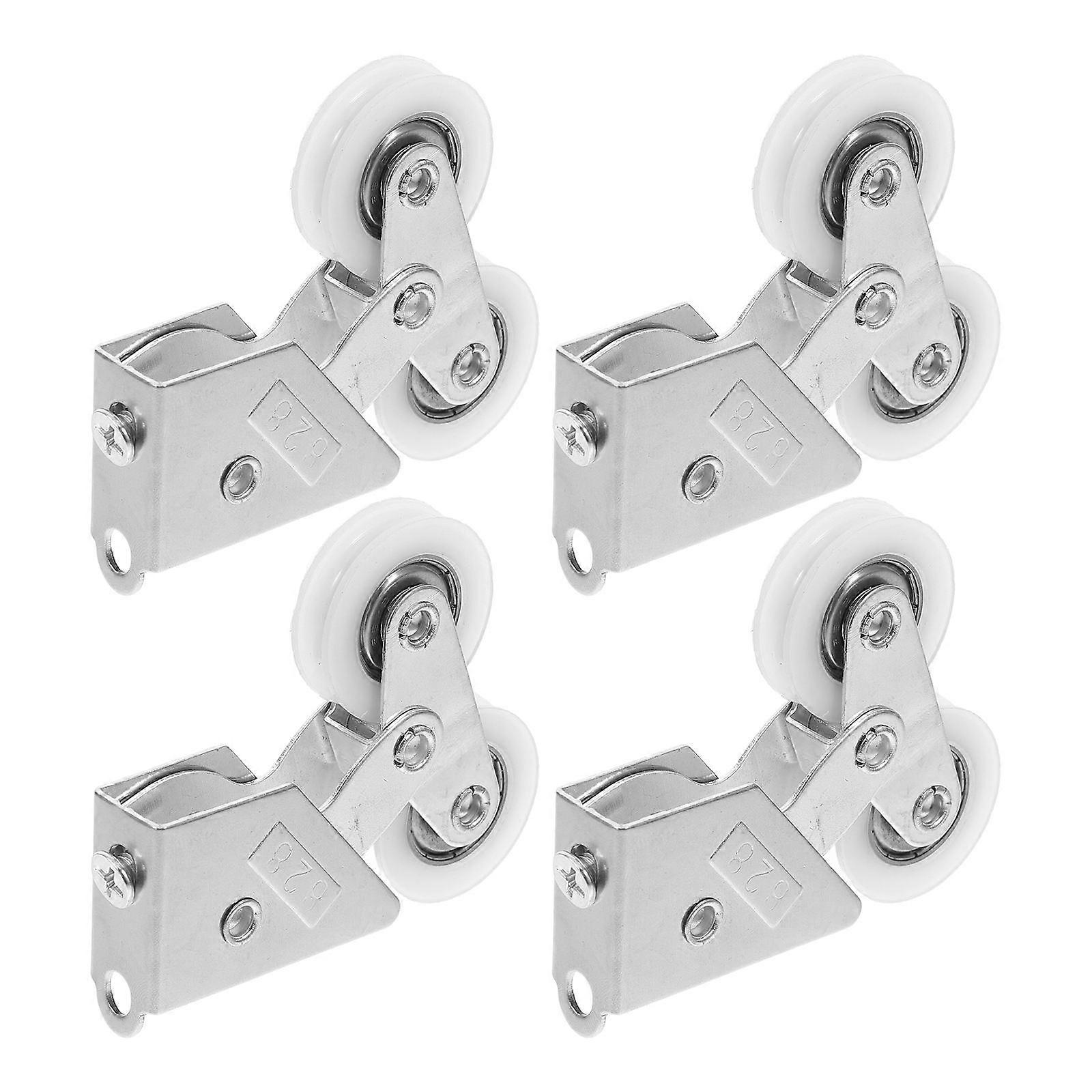 Patio Door Rollers Replacement Sliding Door Pulley For Commercial Use Wheel Outer Diameter 28.5mm Easy Installation 4Pcs