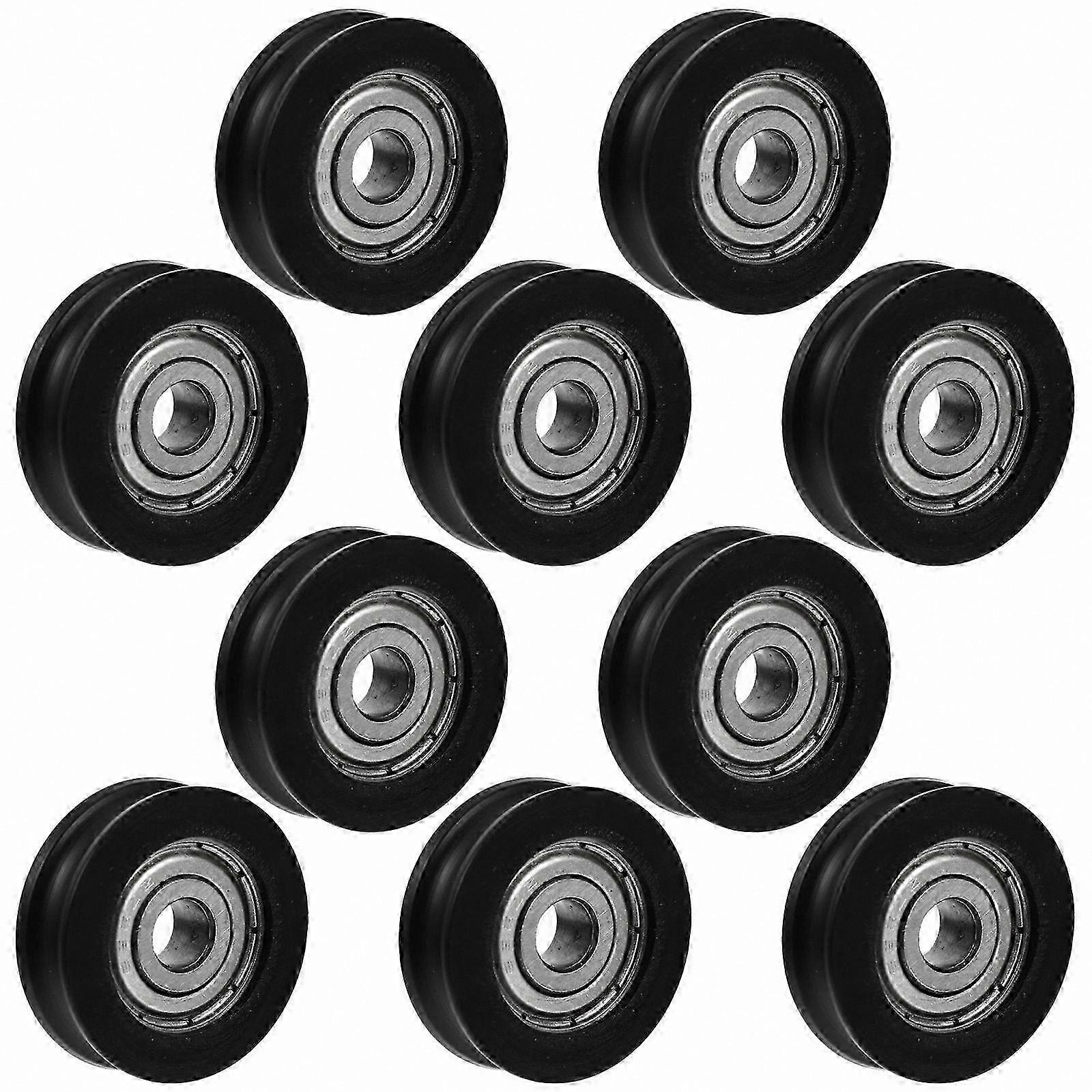 10 Pieces Sliding Door Rollers for Barn Closet Hardware Window Pulley System Cabinet Track Wheels