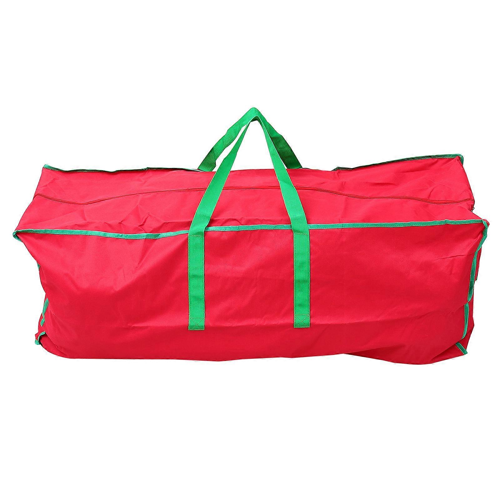 Waterproof Storage Bag for Outdoor Use Made of Oxford Cloth Red Color Foldable with Handles