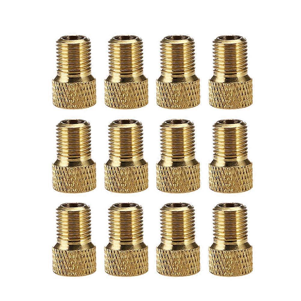 to Valve Converter with Copper Material for Bike Use 12 Pieces