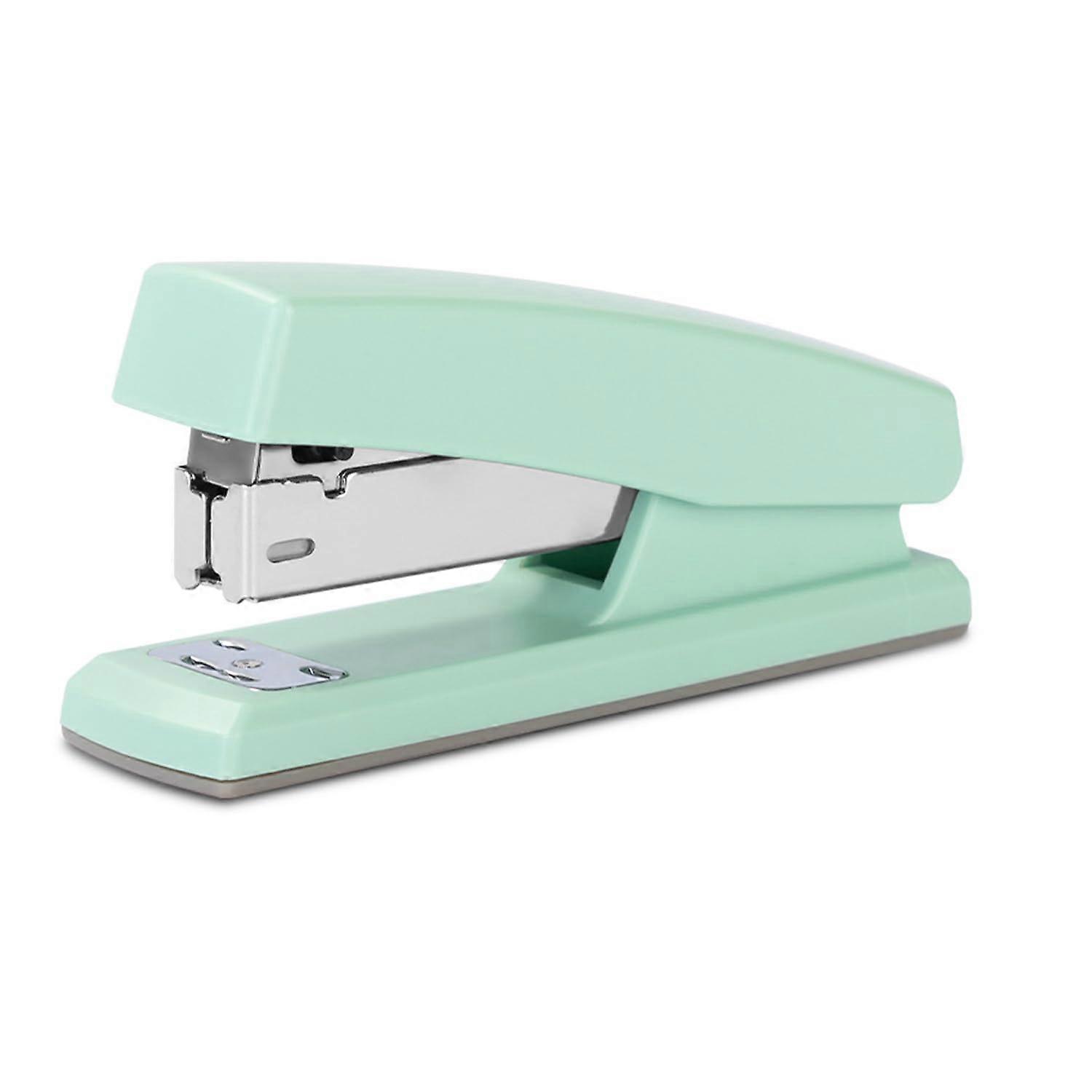 Stapler 20 Sheet Capacity, Temporary and Permanent Stapling, Non-Slip Office Desk Stapler, Green Color