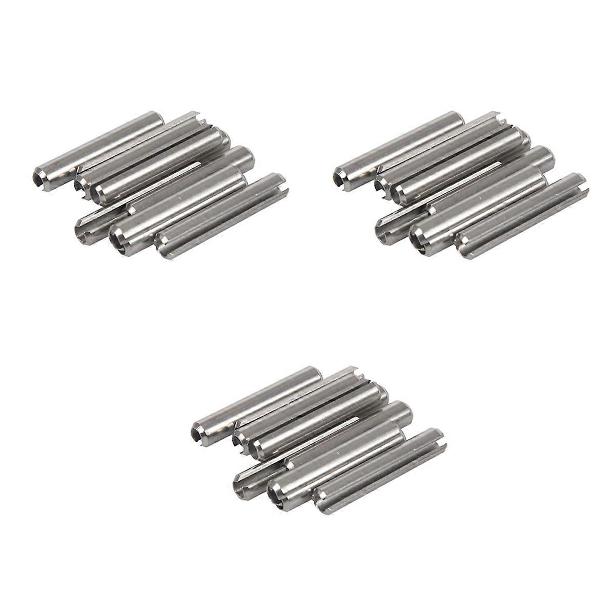 30Pcs M5X30mm 304 Stainless Steel Split Spring Roll Dowel Pins
