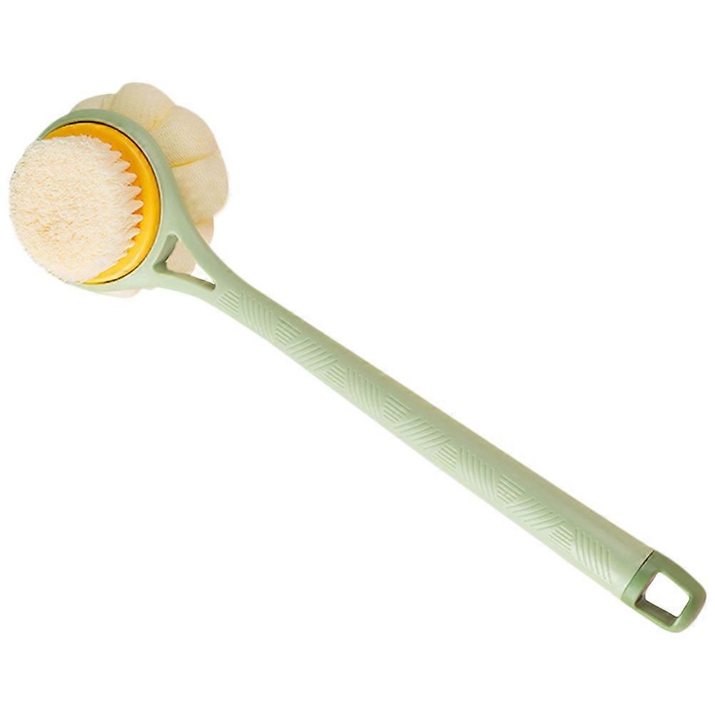 Back Exfoliating Brush Double Sided Long Handle Shower Scrubber Ergonomic Design Deep Clean Massage Bath Supply For All Skin Types