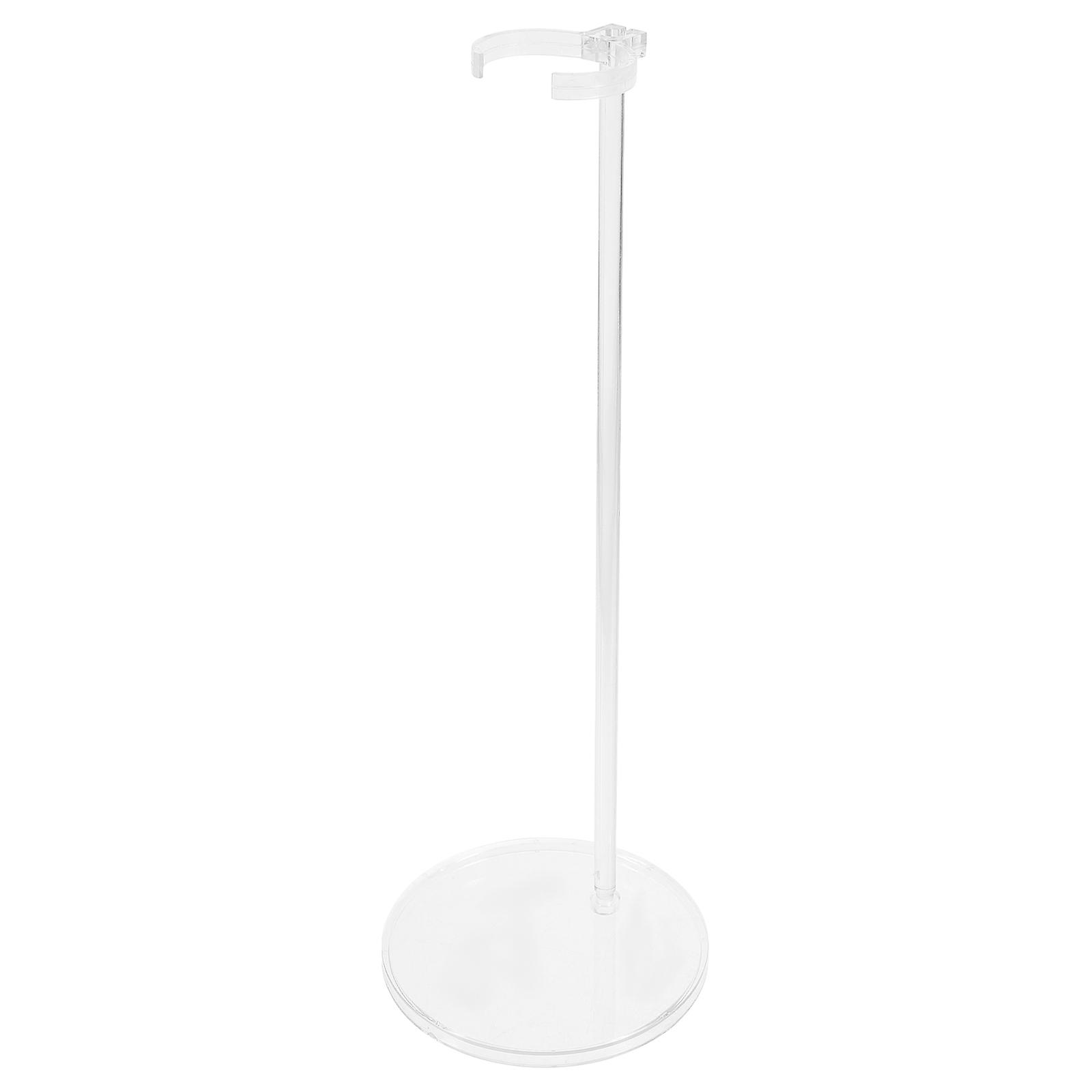 Transparent Display Stand Plastic Dolls Stand Stable Support Store Use 26.8x9.1x9.1cm 1Pack
