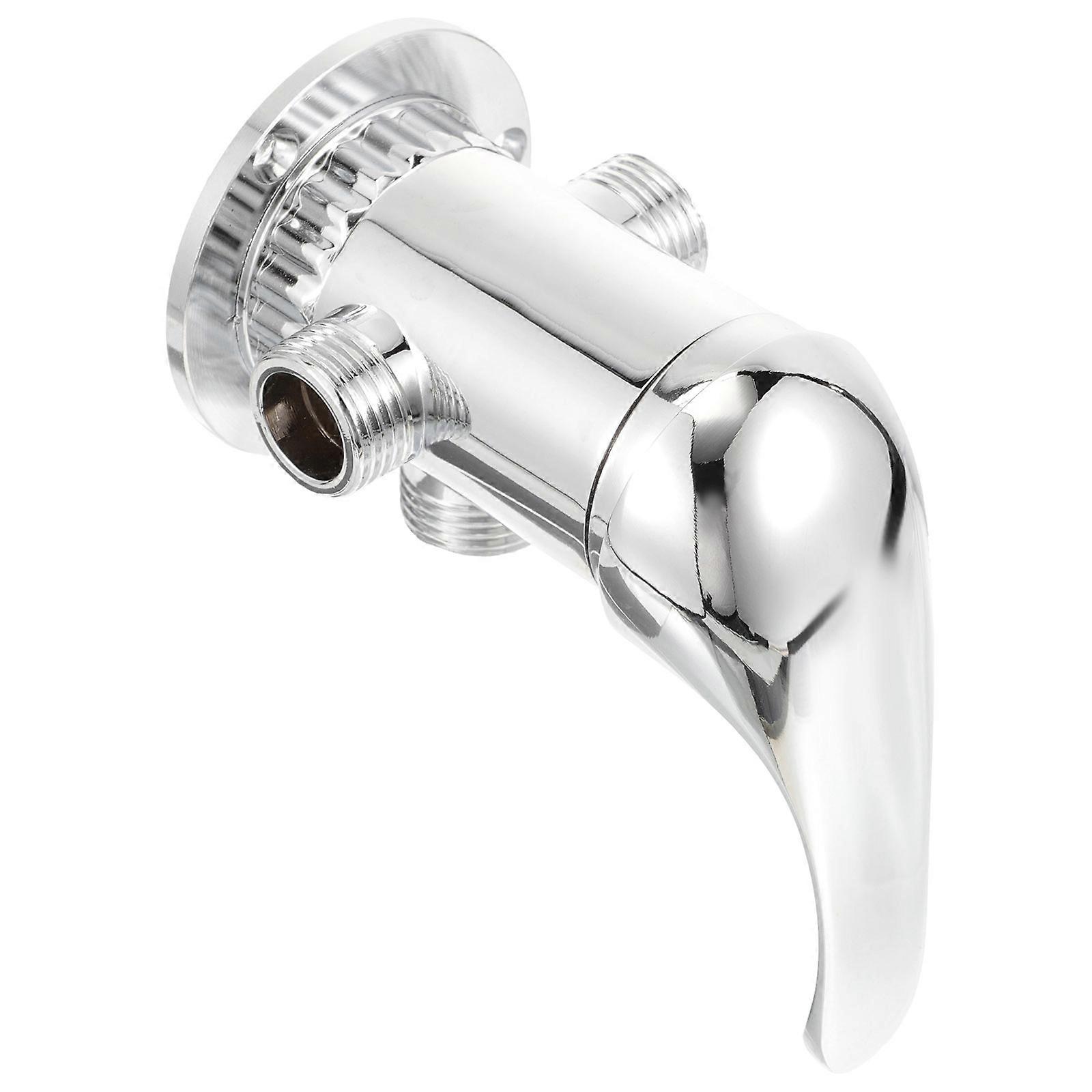 Durable Silver Alloy 3Way Shower Diverter for Bathroom Use with Soft Water Flow and Temperature Control