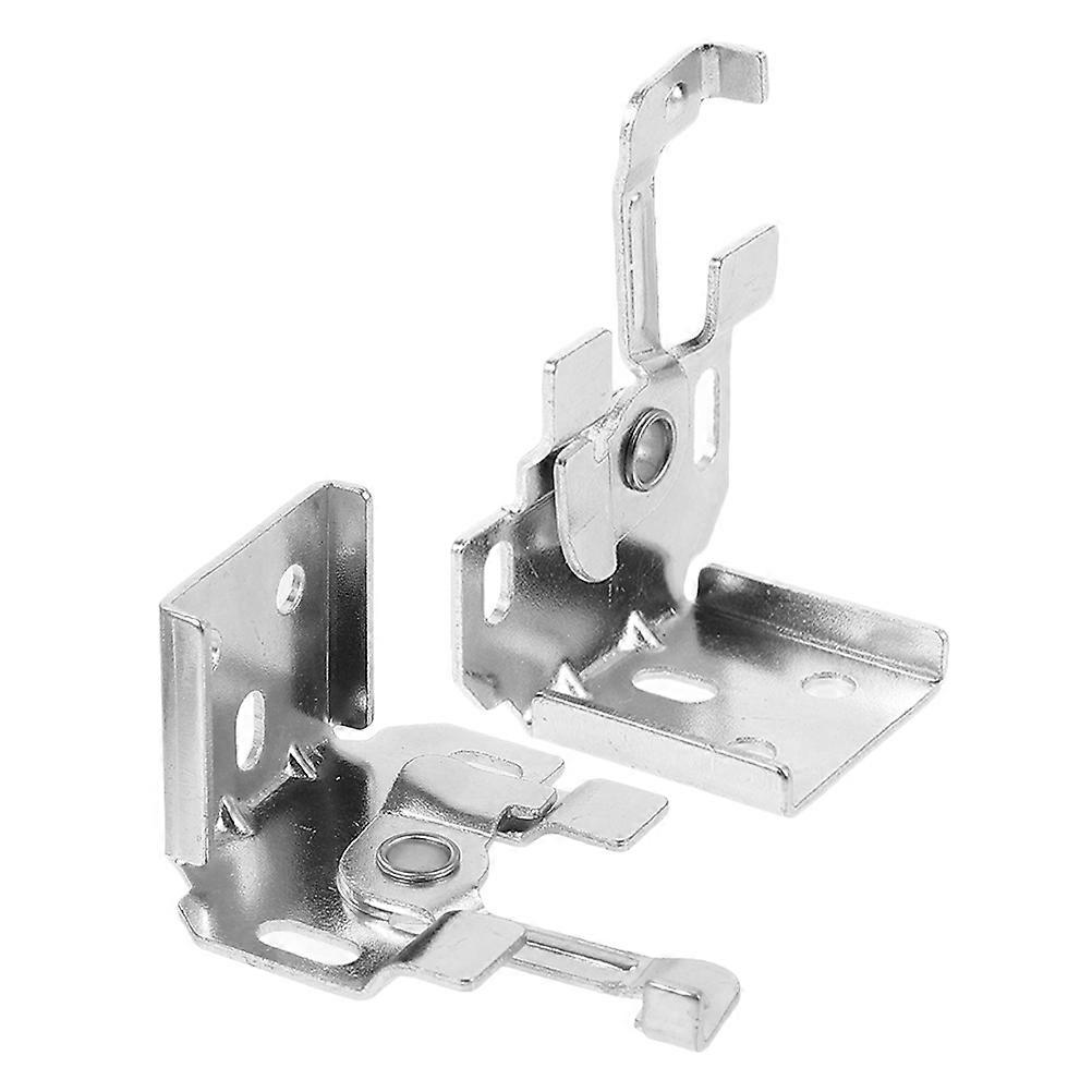 Roman Blind Brackets Metal Fixing for Roller Blinds 2Pcs Silver Set