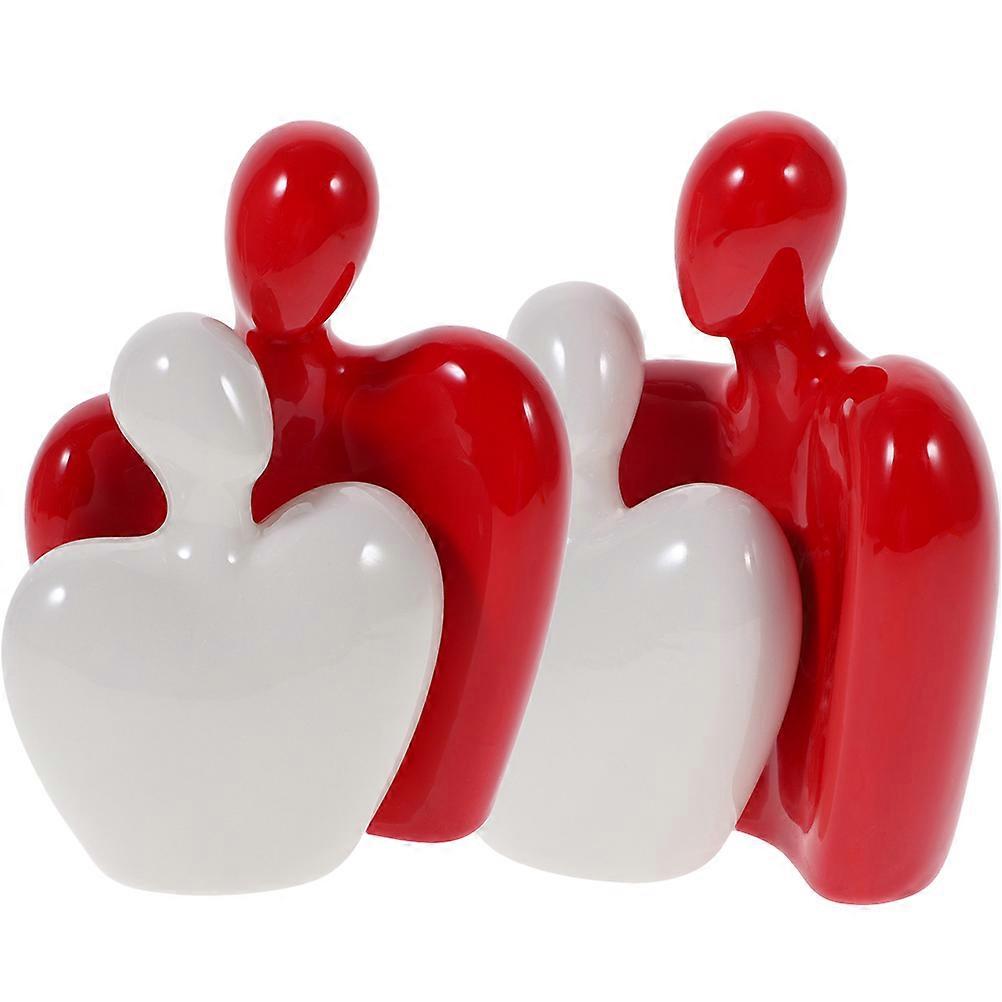 Modern Decorative Objects Couple Sculpture Indoor 2Pairs