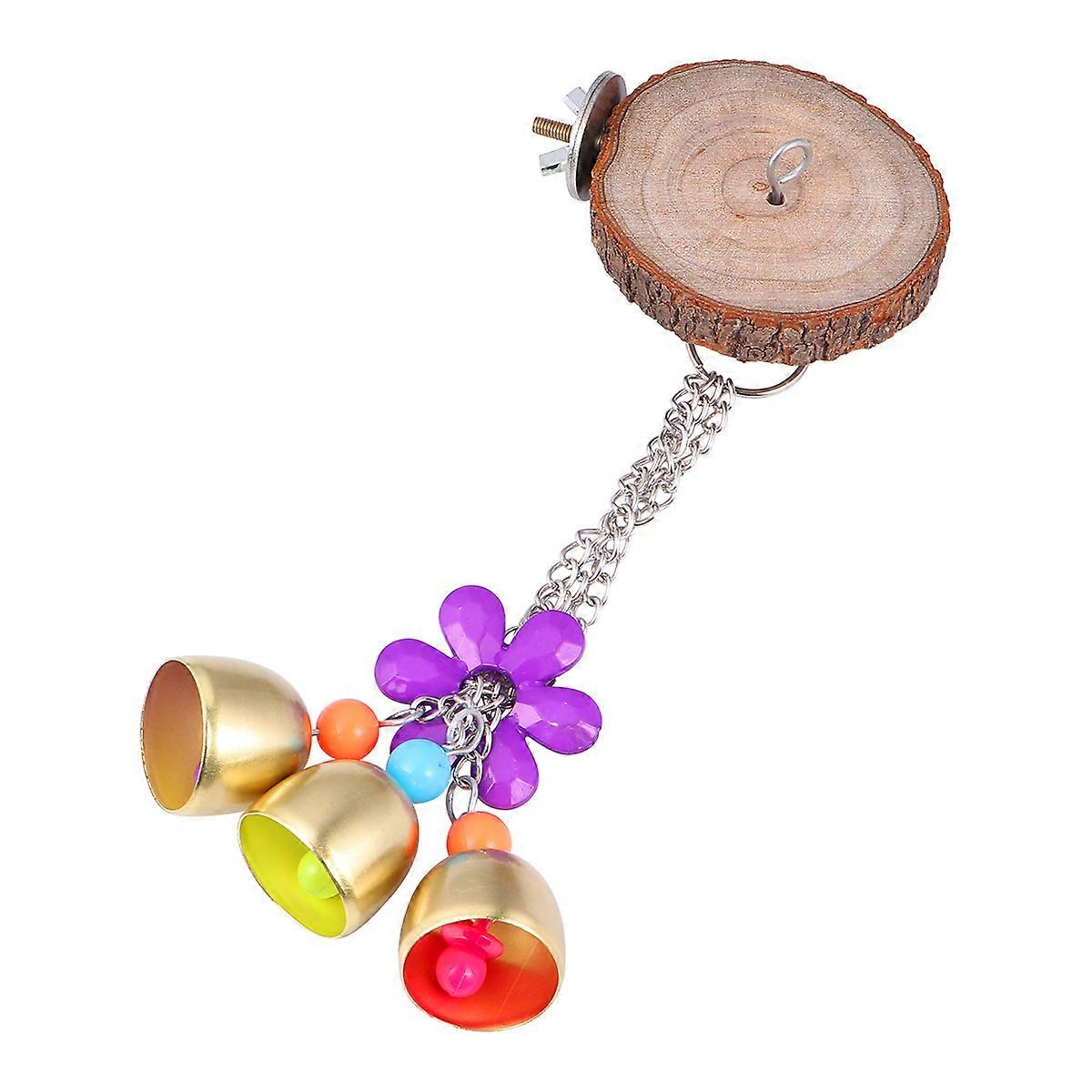 Multifunctional Wood and Alloy Bird Stand Board for Parrot Use Encouraging Balance and Coordination 1 PC
