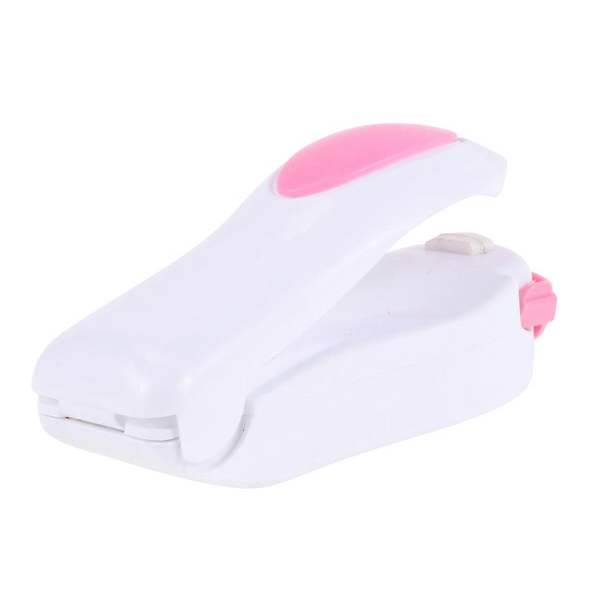 Pink Portable Plastic Bag Sealer Made of PP for Home Use Seals Bags Quickly and Evenly 2pcs Mini Size